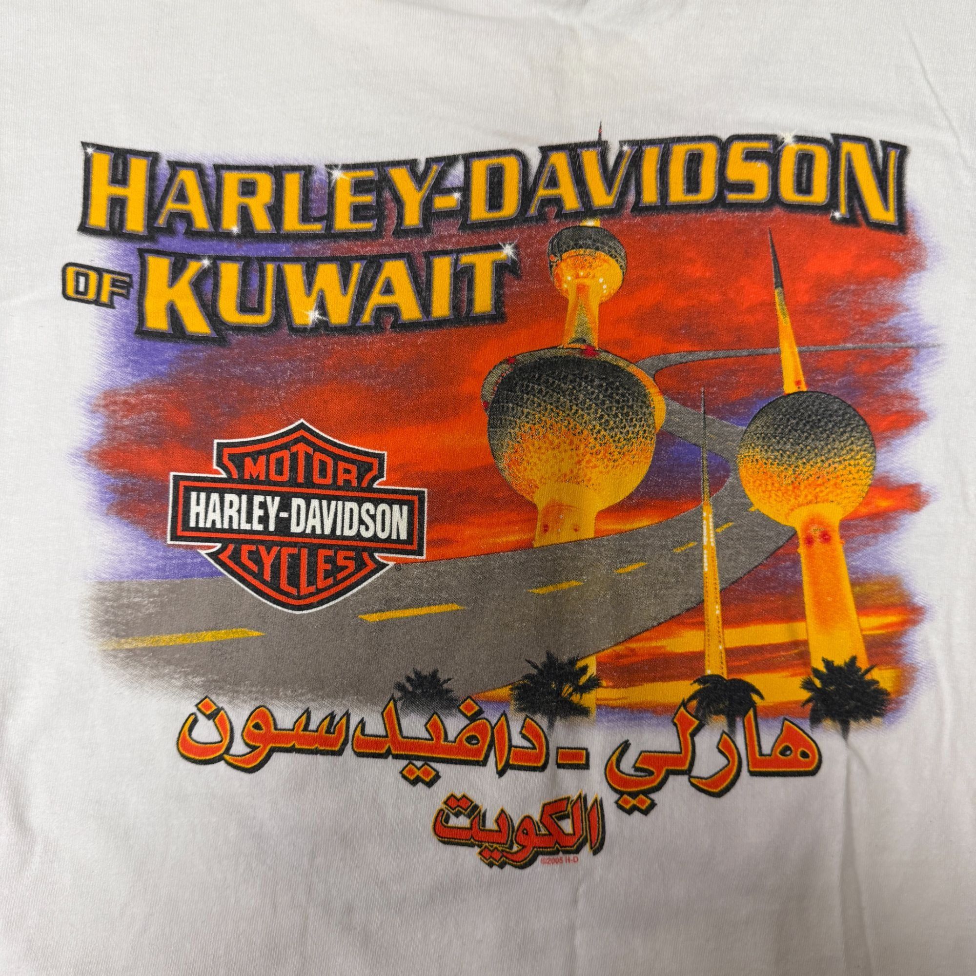 Harley Davidson Y2K HD KUWAIT Motorcycle FLAMES Long Sleeve T Shirt USA 2XL Size US XXL / EU 58 / 5 - 6 Thumbnail