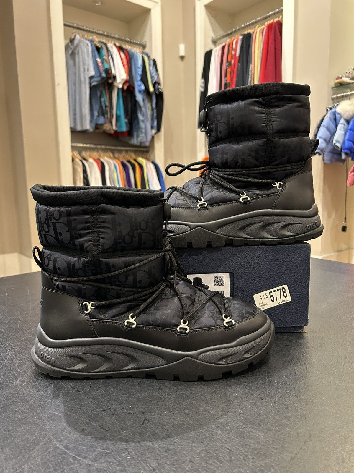 Dior Dior Snow Boot Black Oblique Size US 9 / EU 42 - 1 Thumbnail