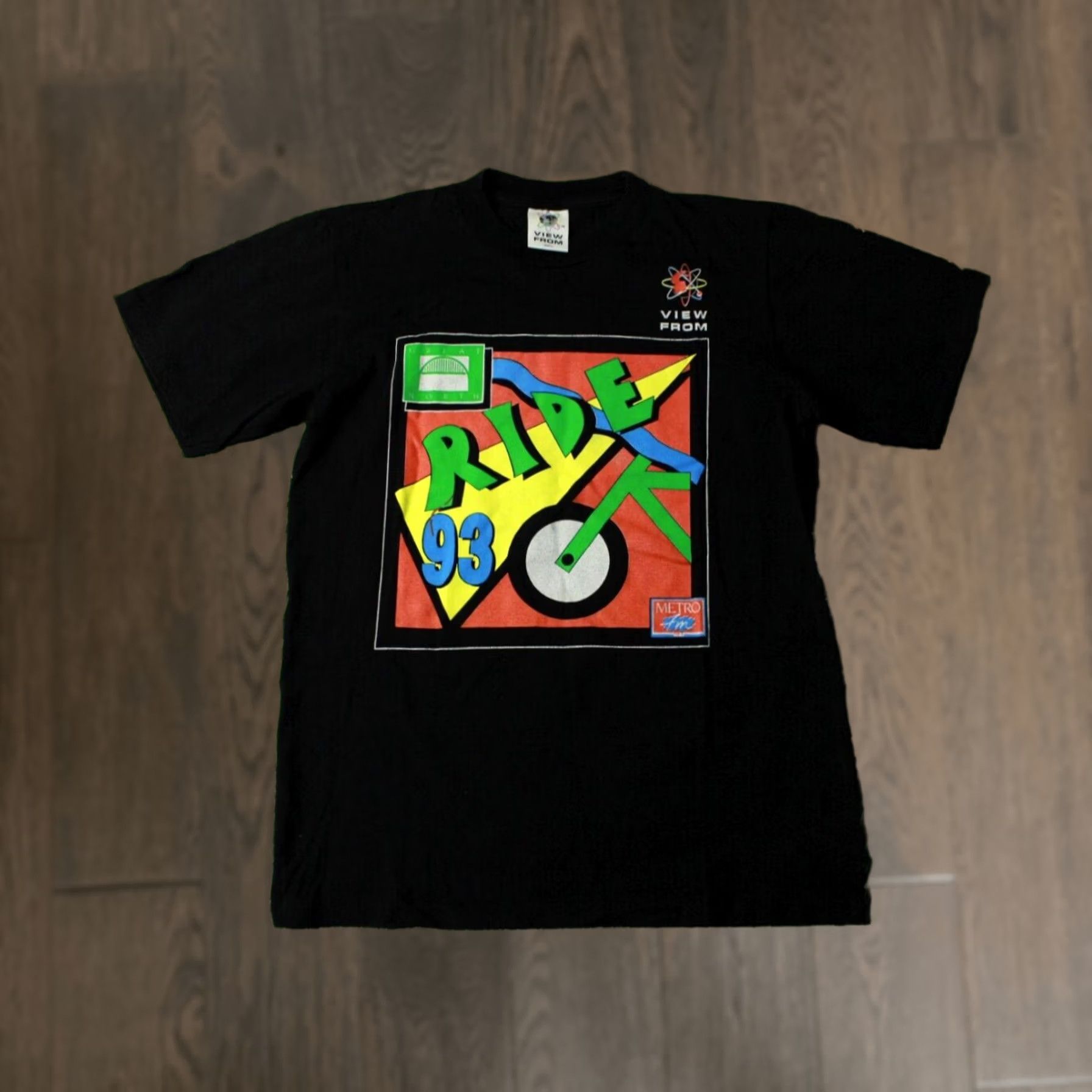 Greats GREAT NORTH RIDE 1993 VINTAGE VIEW FROM SHIRT JERSEY TEE SIZE S BLACK MEN Short Sleeve 100% Cotton 1993 Size US S / EU 44-46 / 1 - 1 Thumbnail
