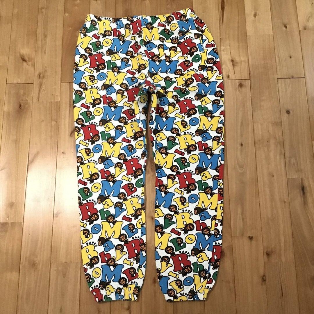 Bape BAPE MILO LOGO sweat pants a bathing ape ★size M Size US 32 / EU 48 - 3 Thumbnail