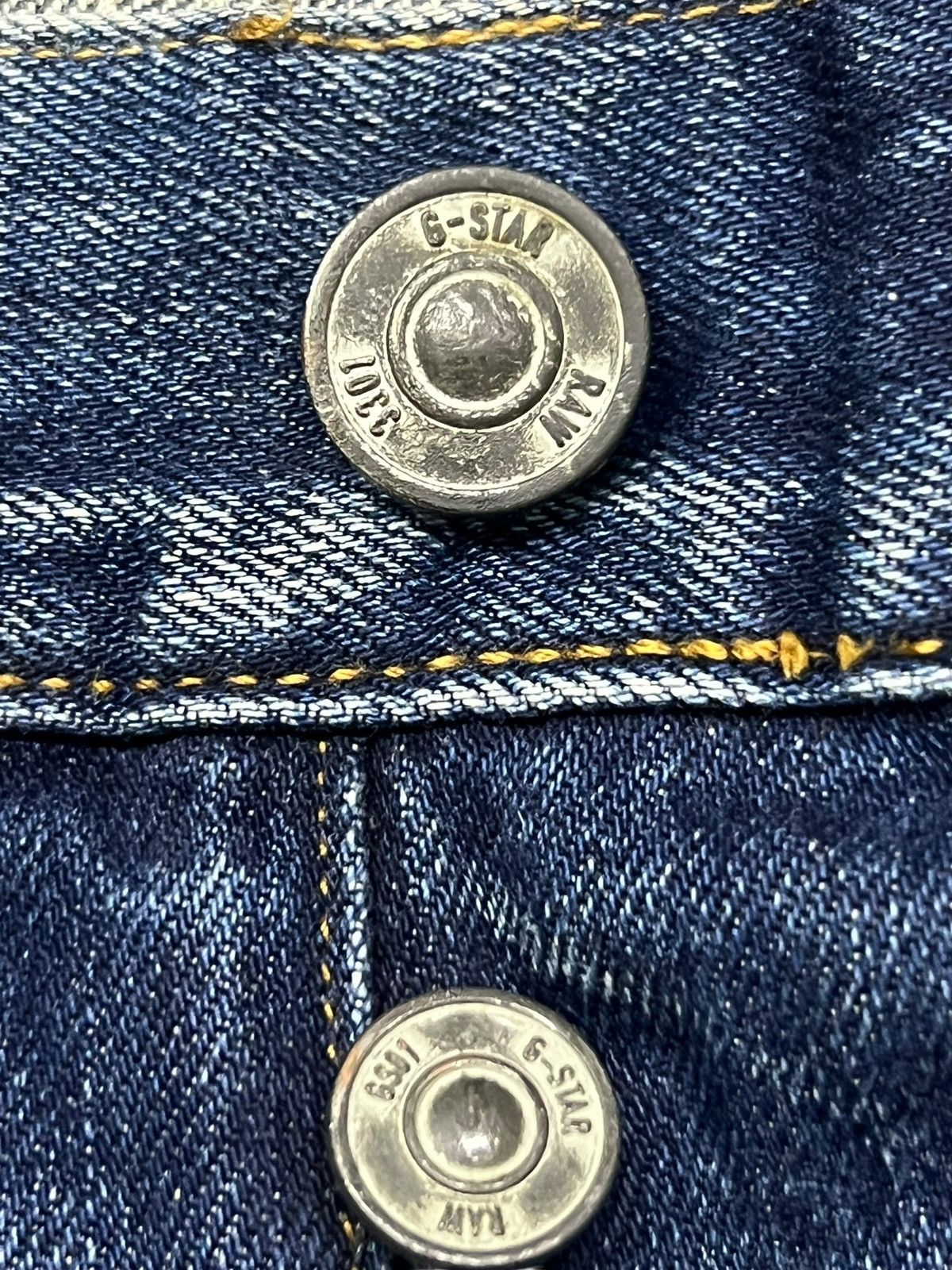 G-Star Vintage G-Star Raw 3301 - Faded Whisker Wash, Distressed Size US 32 / EU 48 - 13 Thumbnail