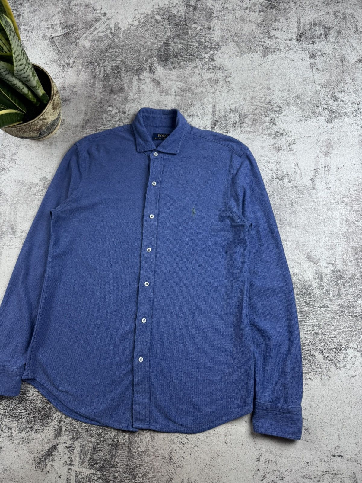 Polo Ralph Lauren Polo Ralph Lauren Knit Medium Basic Button Blue Oxford Classic LongSleeve Shirt Size US M / EU 48-50 / 2 - 3 Thumbnail