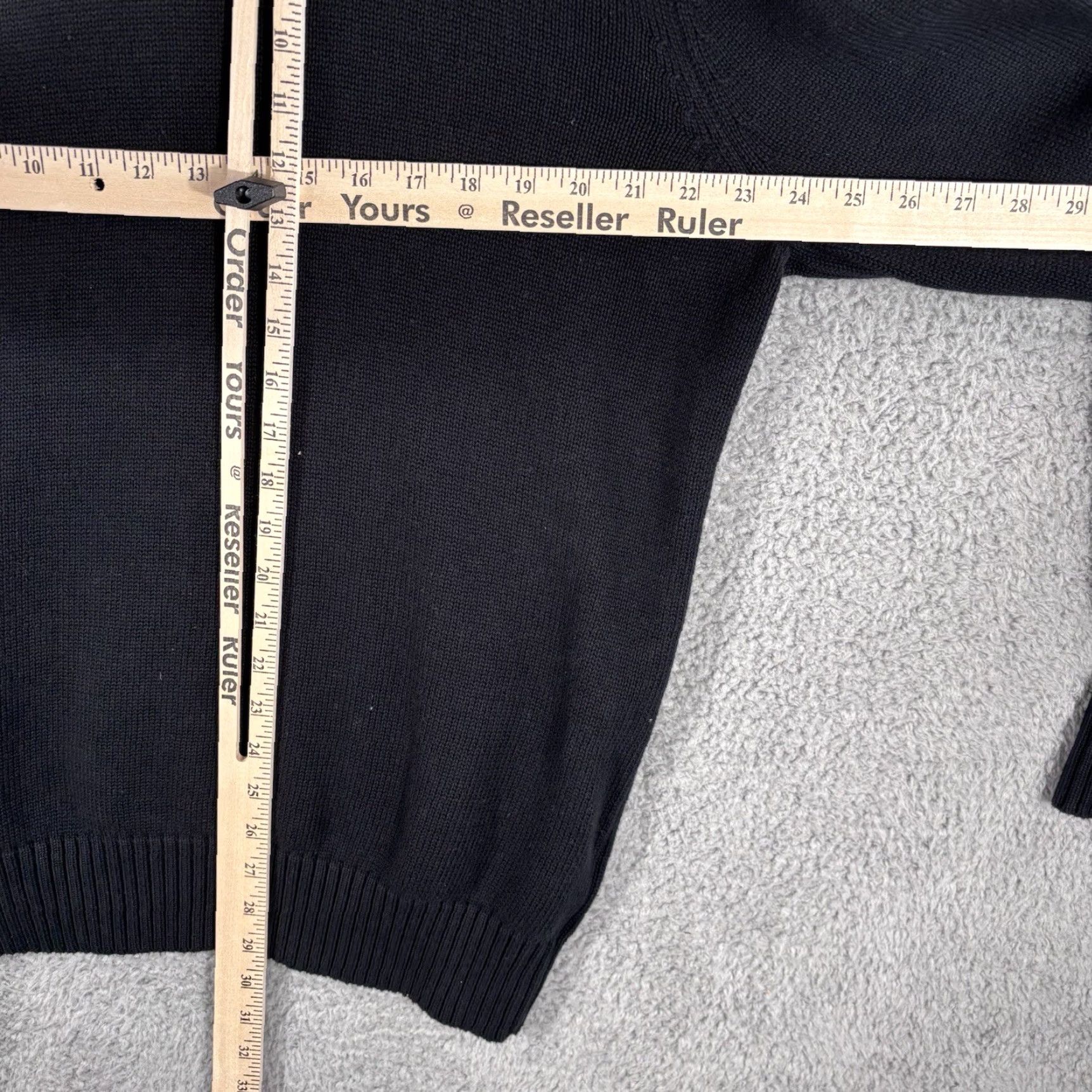 Eddie Bauer Eddie Bauer Henley Sweater Mens L Black Pullover Knit Cotton Heavy Pullover Size US L / EU 52-54 / 3 - 4 Thumbnail