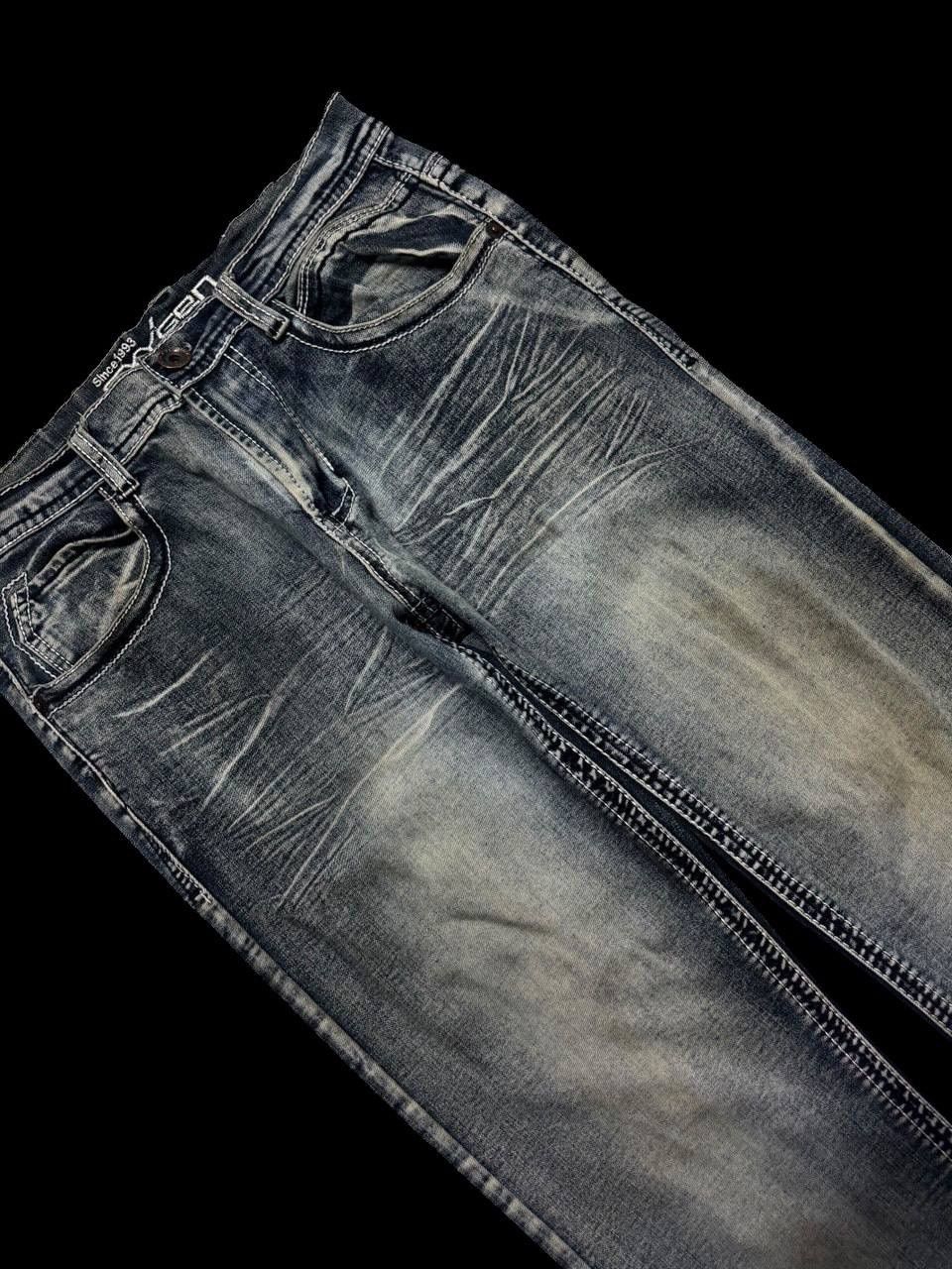 Other Sick 90s Style Oxygen Rusty Mudwash Acid Style Clawmark Jean Size US 31 - 5 Thumbnail