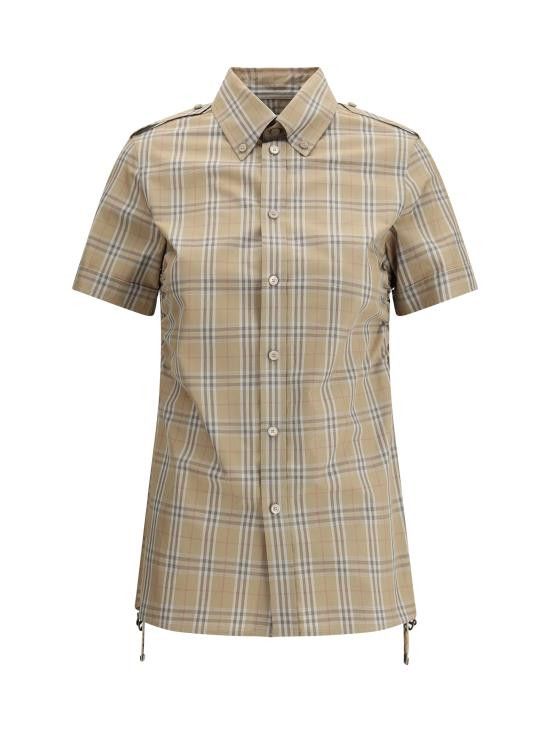 Burberry BURBERRY Women Shirts 8107968 C2044 BROWN Size S / US 4 / IT 40 - 1 Thumbnail