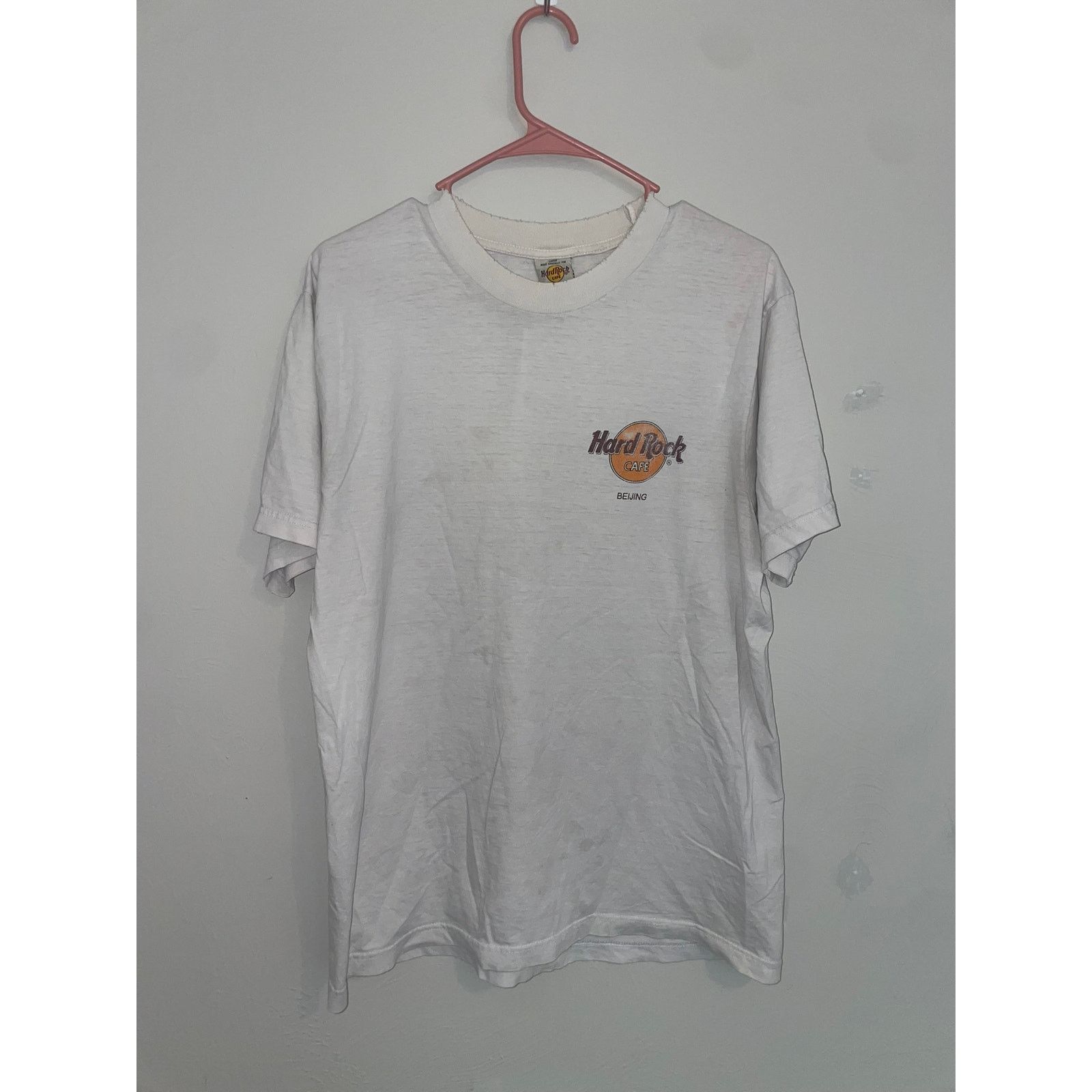 Hard Rock Cafe Vintage Hard Rock Cafe Beijing White Gold Shirt China VTG L Size US L / EU 52-54 / 3 - 3 Thumbnail
