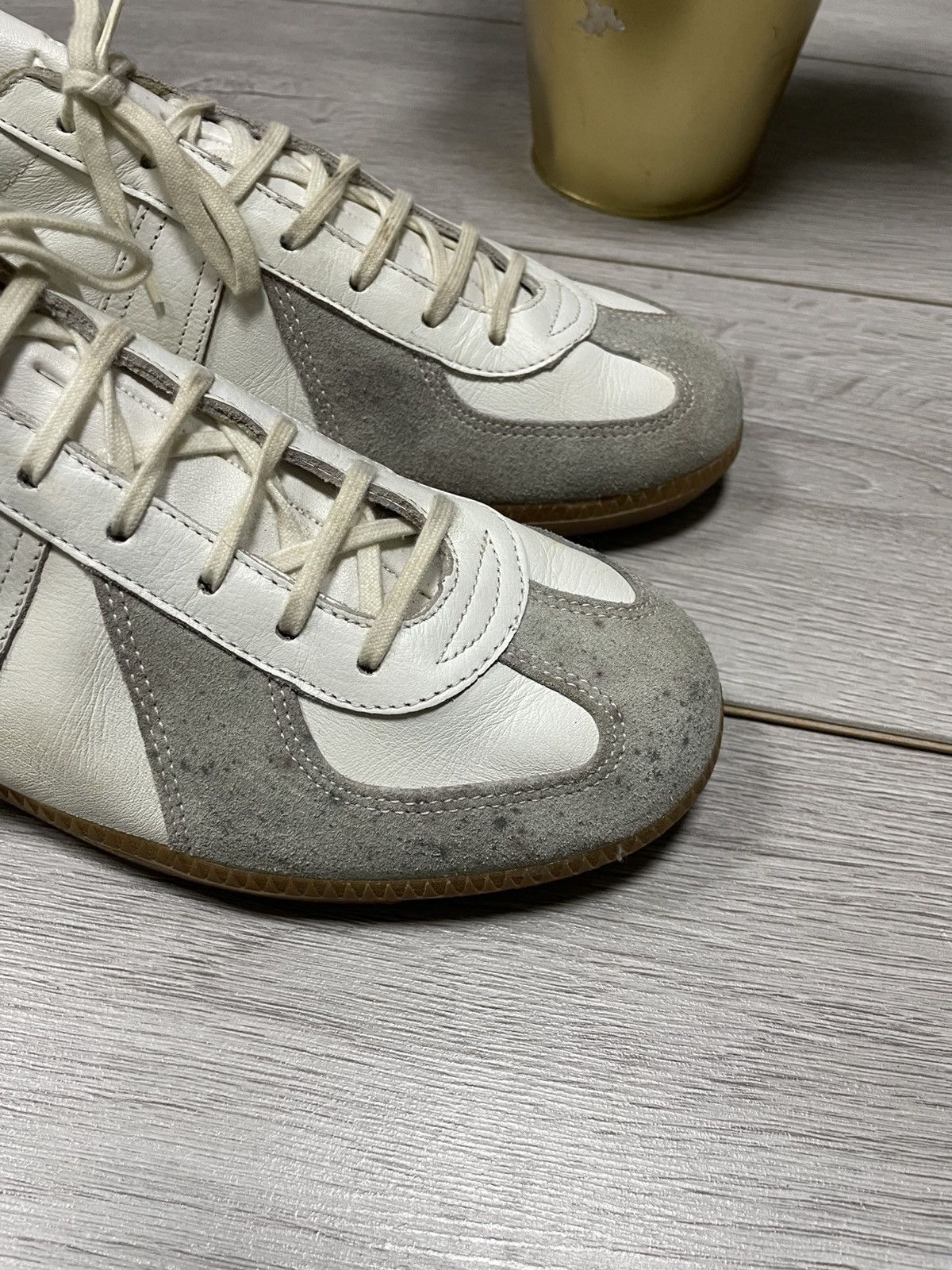 Vintage GAT Bw-sport 285 Margiela style vintage leather trainers Size US 11.5 / EU 44-45 - 4 Thumbnail