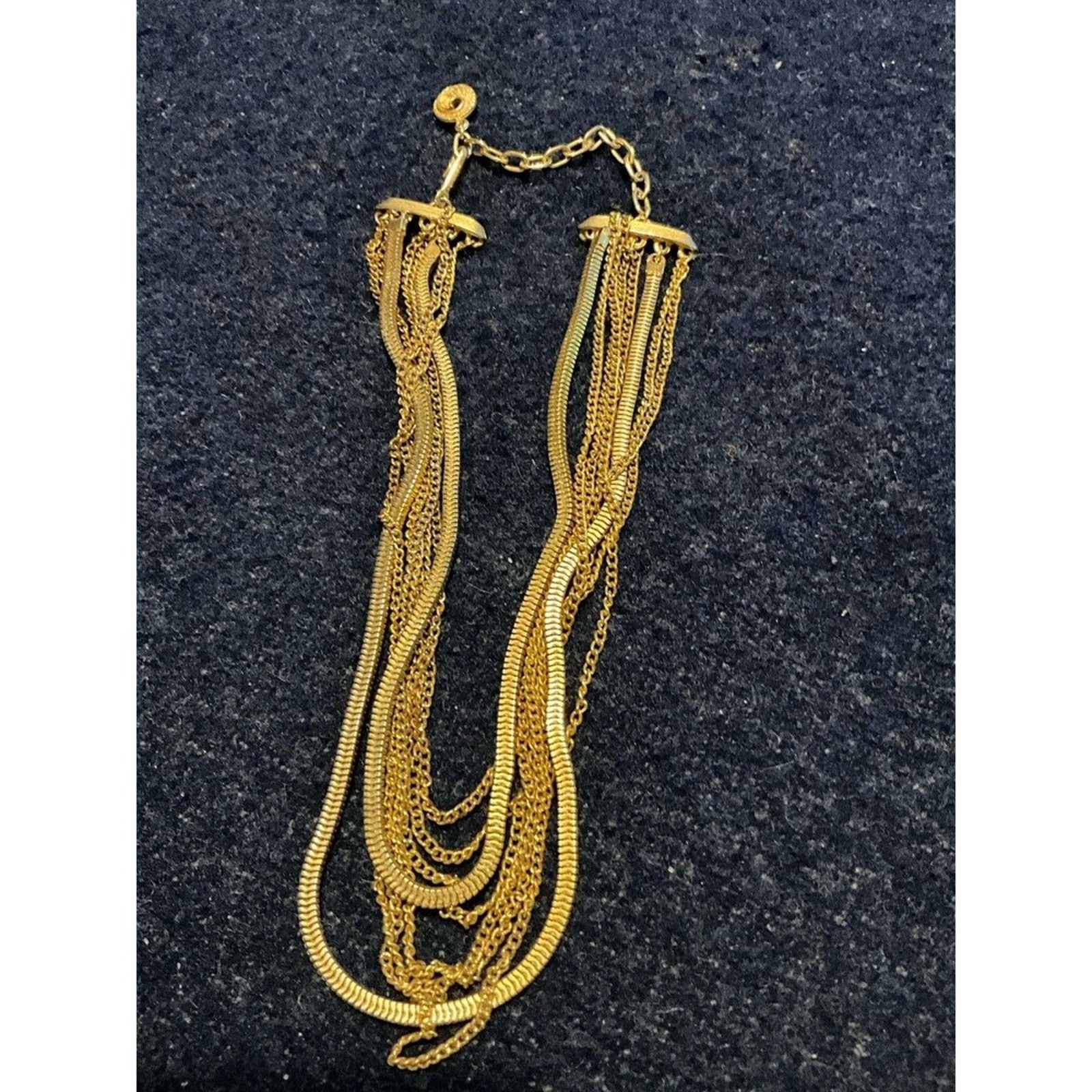 Other Lizner Gold Tone Multi Chain, Graduated Length Necklace Size ONE SIZE - 1 Thumbnail