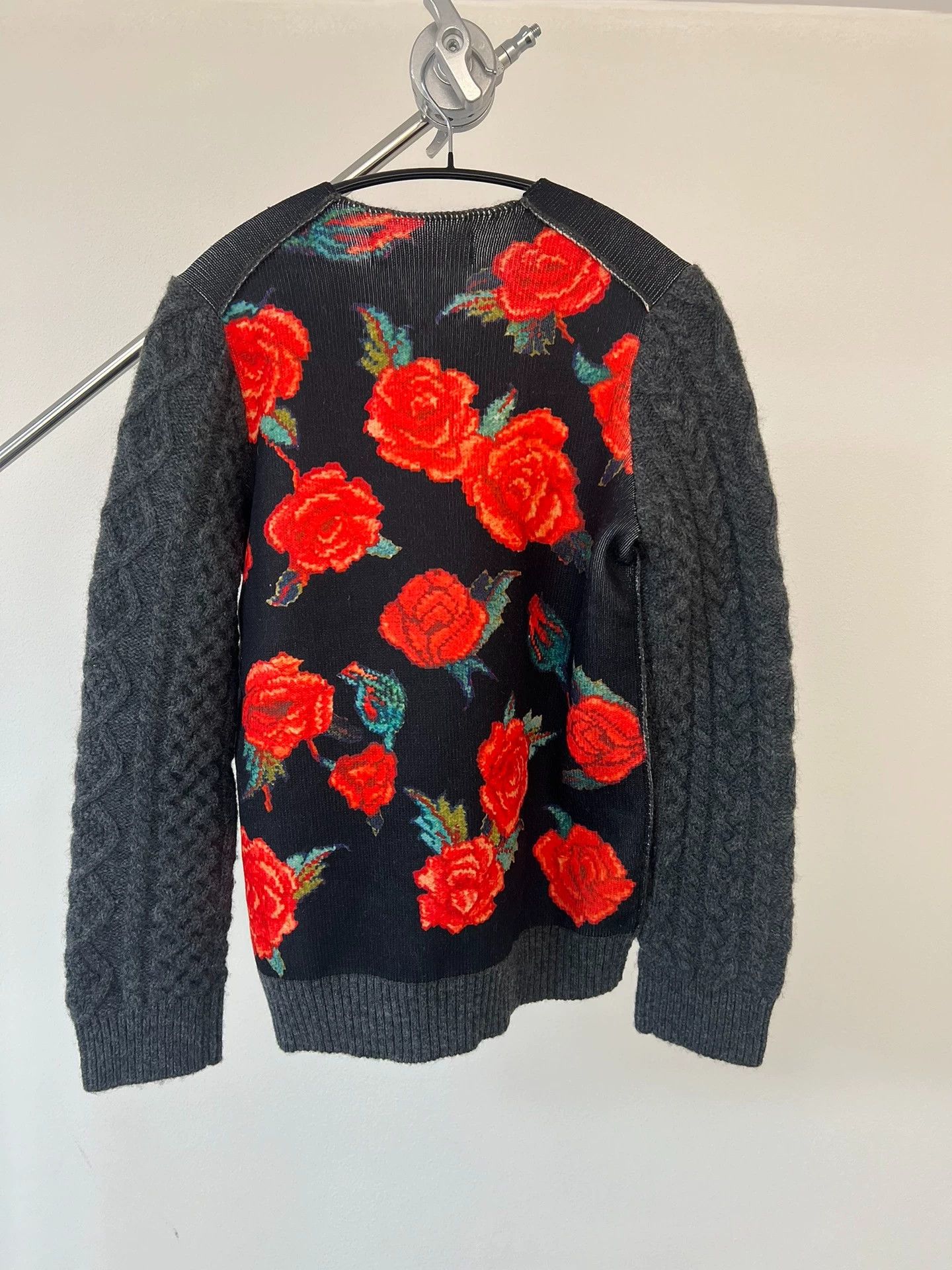 Comme des Garcons CDG Classic Floral Knit Sweater Size S / US 4 / IT 40 - 5 Thumbnail