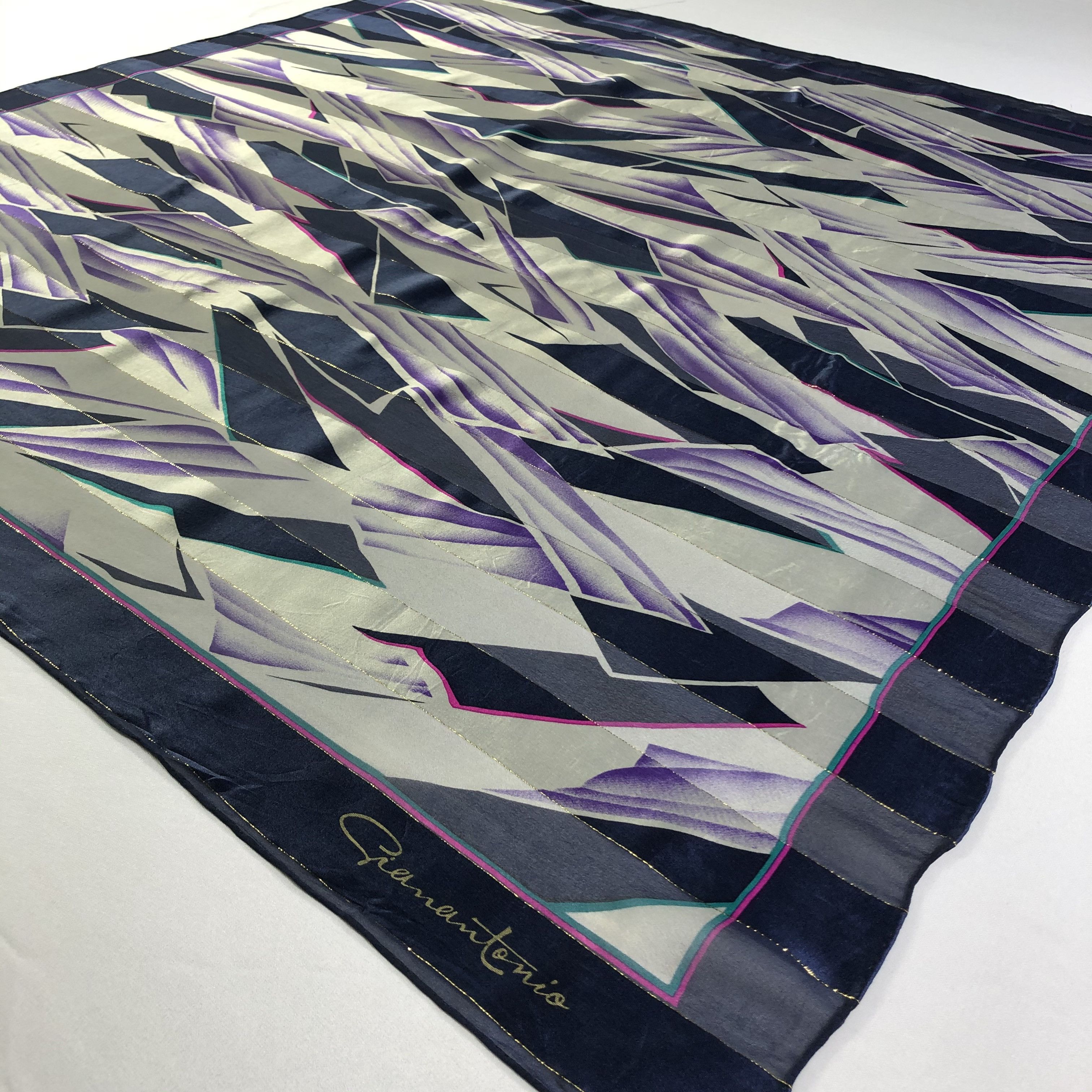 Vintage Vintage Gianantonio Silk Scarf Size ONE SIZE - 4 Thumbnail