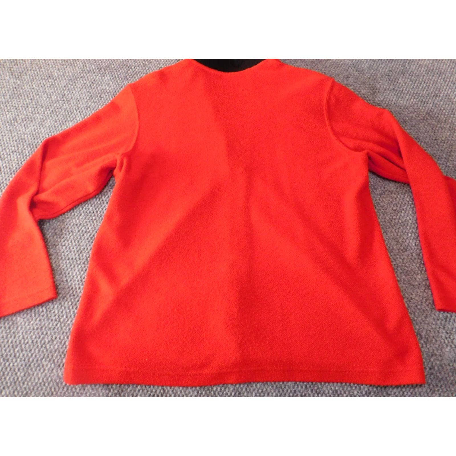 Vintage Bobbie Brooks Womens Jacket Large Red zip fur Button Collar solid Long Sleeve Mid-Length Fall Spring Size L / US 10 / IT 46 - 7 Thumbnail