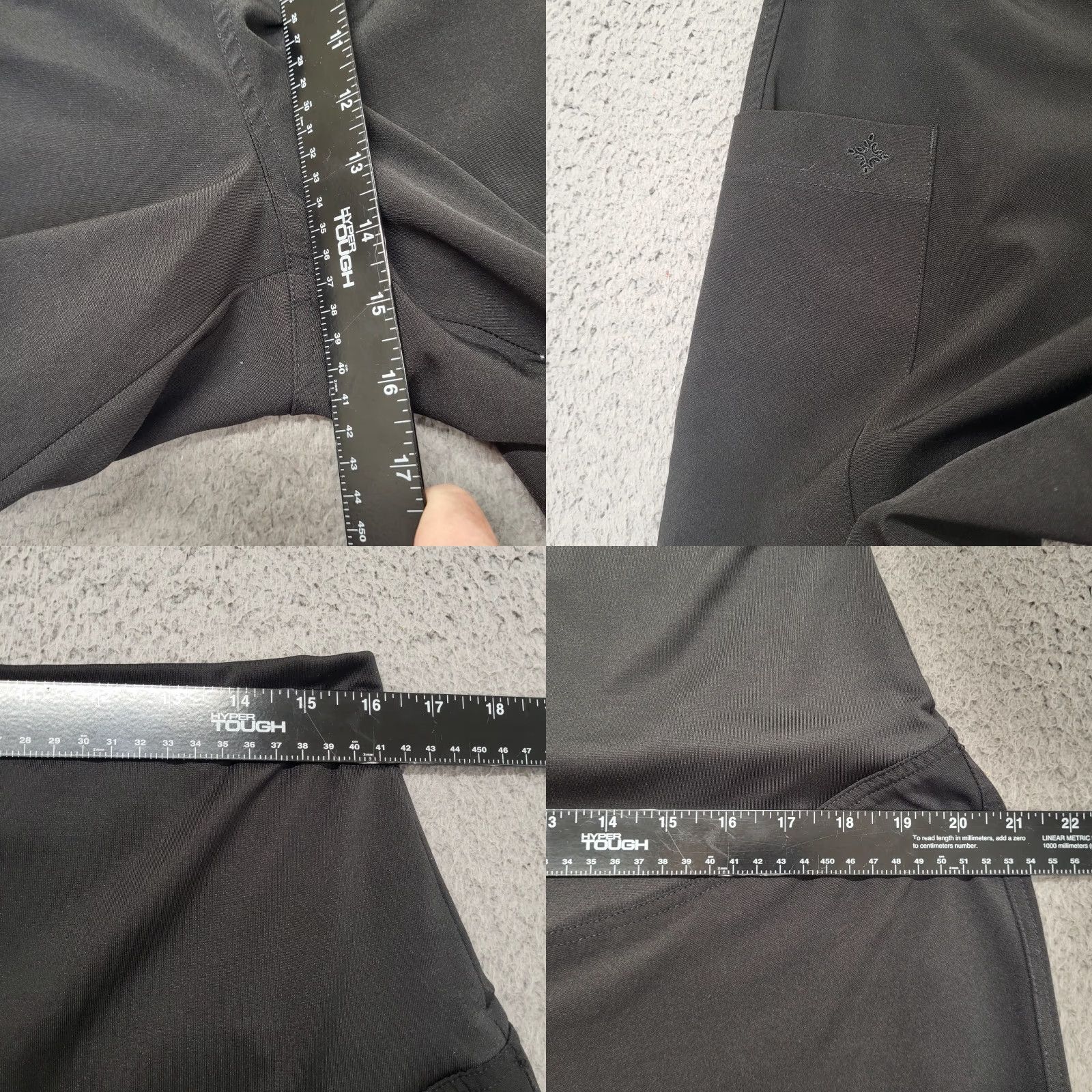 Vintage Med Couture Pants Women's M Black Jogger Scrub Yoga AthleticWomen Size 32" / US 10 / IT 46 - 9 Thumbnail