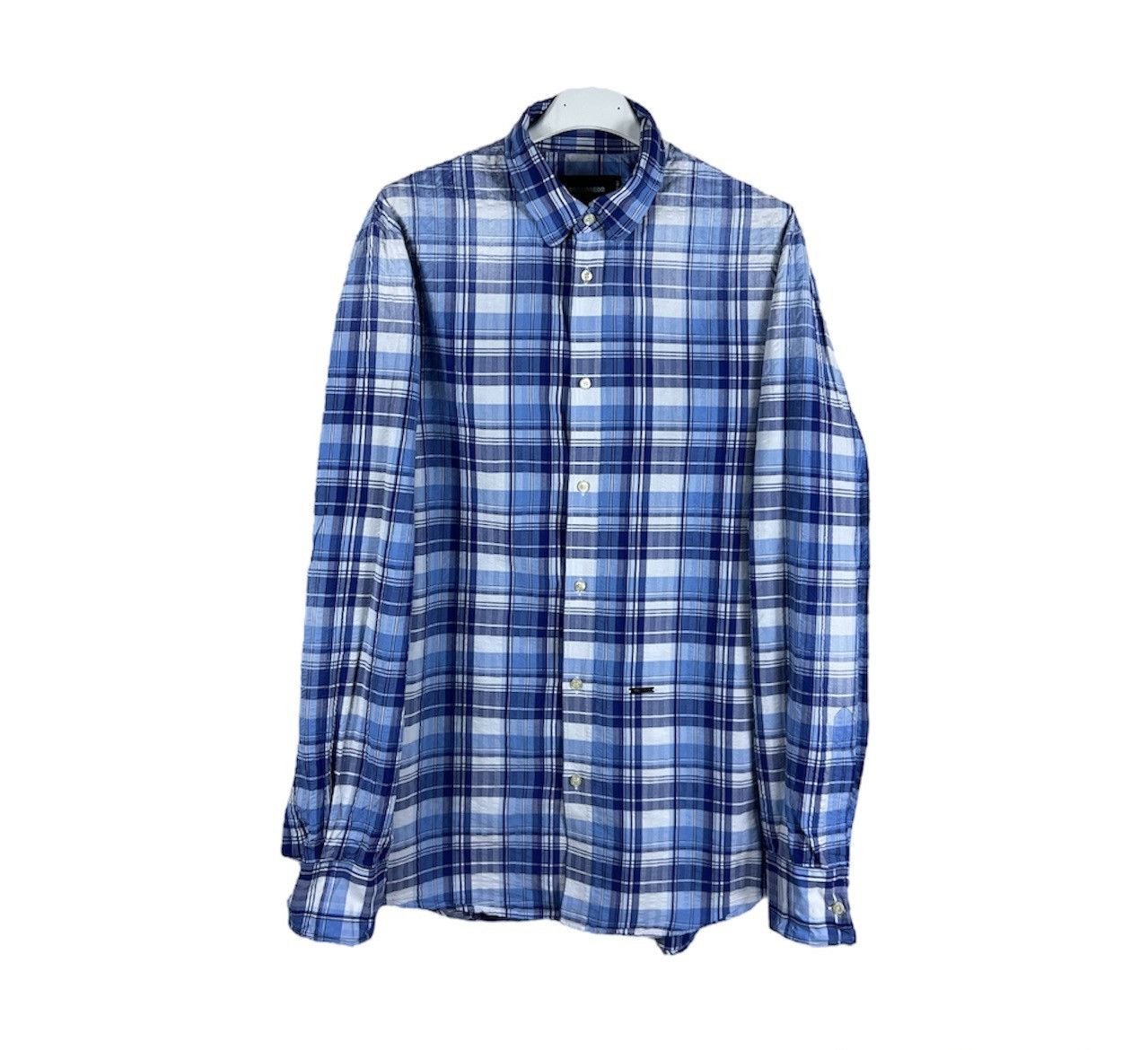 Dsquared2 Dsquared2 checked shrunk shirt plaid stiff cuffs and collar Size US M / EU 48-50 / 2 - 1 Thumbnail
