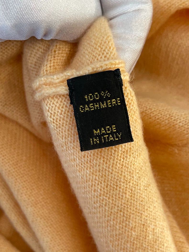 Loro Piana LORO PIANA Light orange cashmere sweater Size S / US 4 / IT 40 - 4 Thumbnail