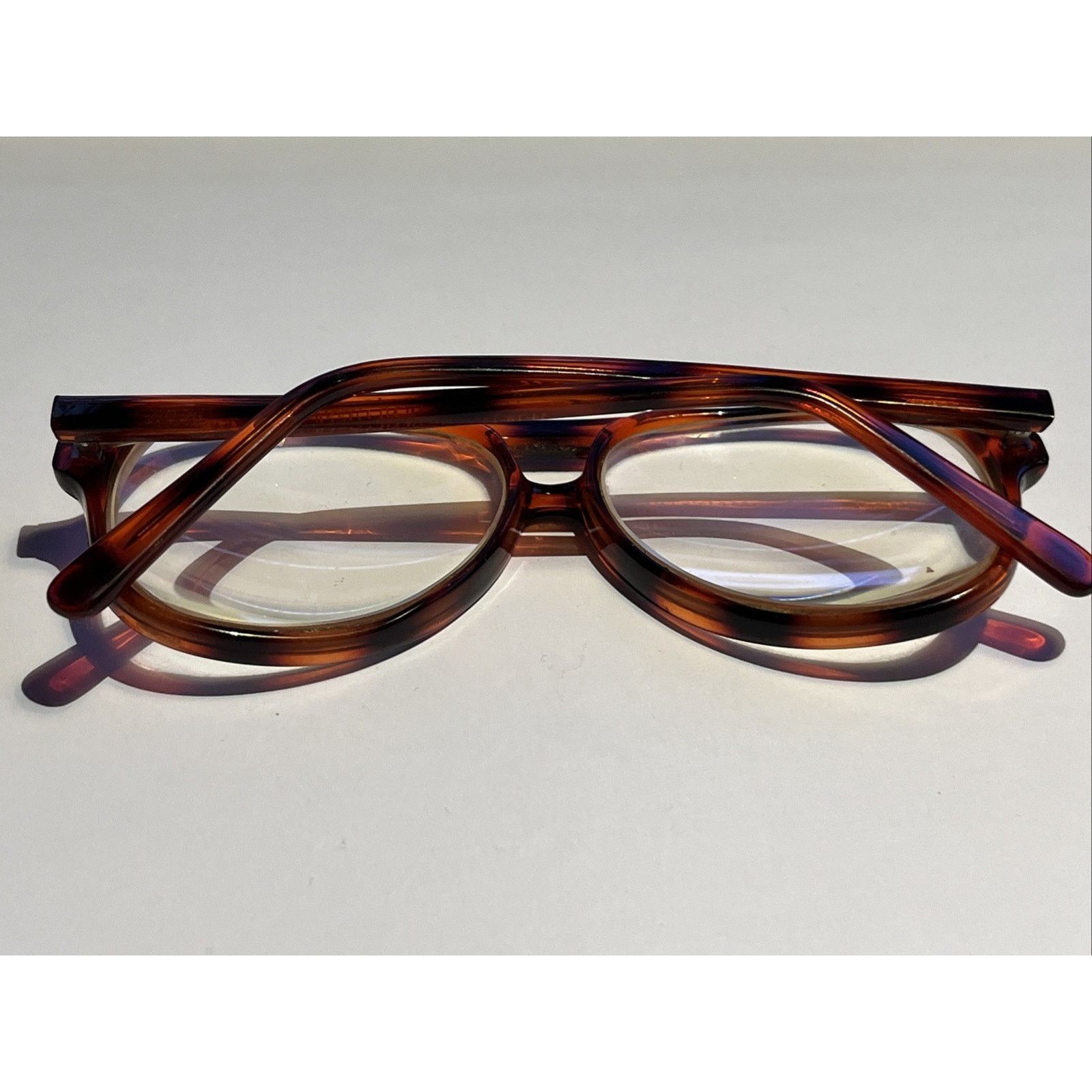 Other Mainstreet Pilot VTG Eyeglass Frames 54-18-145 Amber Aviator Size ONE SIZE - 8 Thumbnail