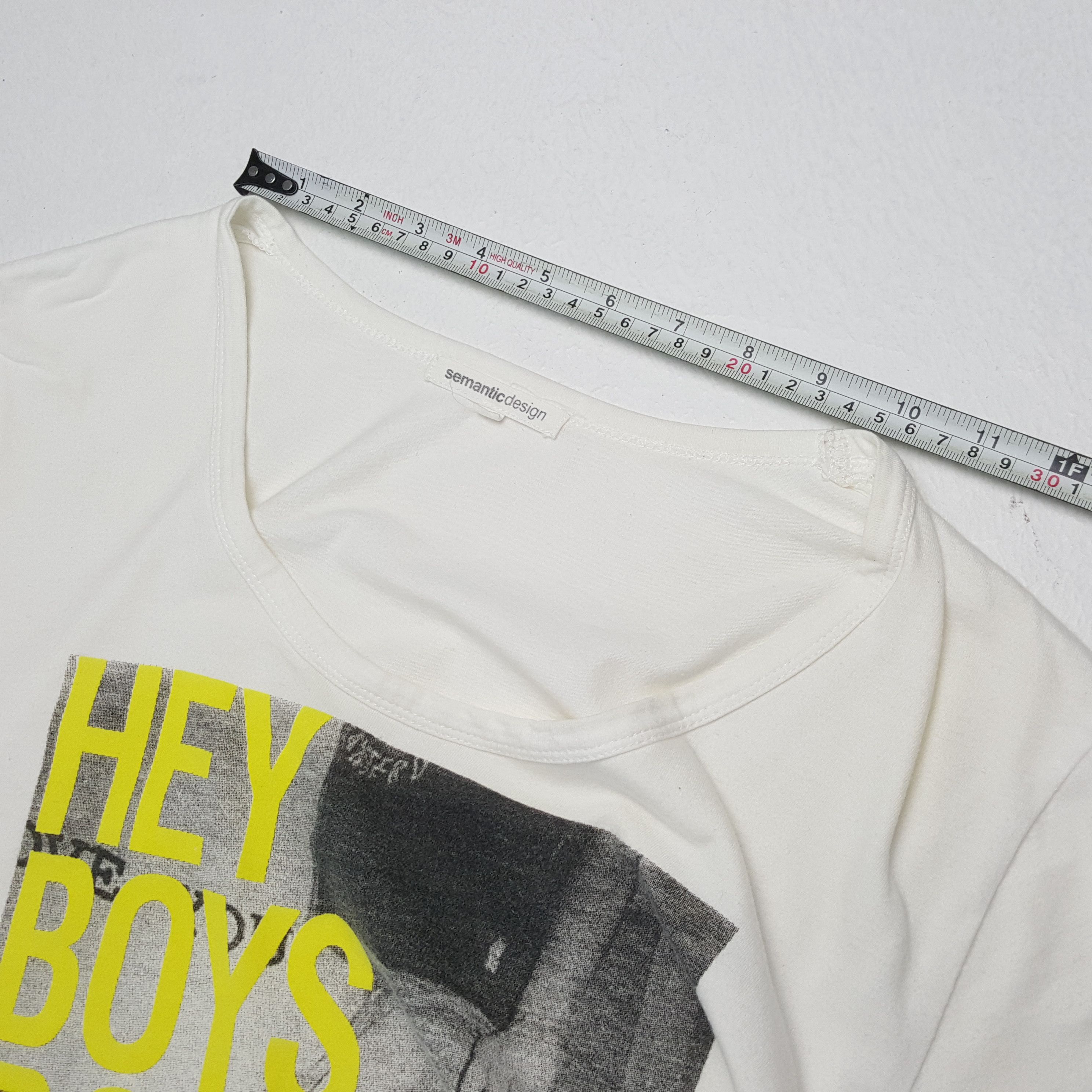Vintage × semanticdesign SEMANTIC DESIGN Streetwear Style Tshirt Size M / US 6-8 / IT 42-44 - 5 Thumbnail