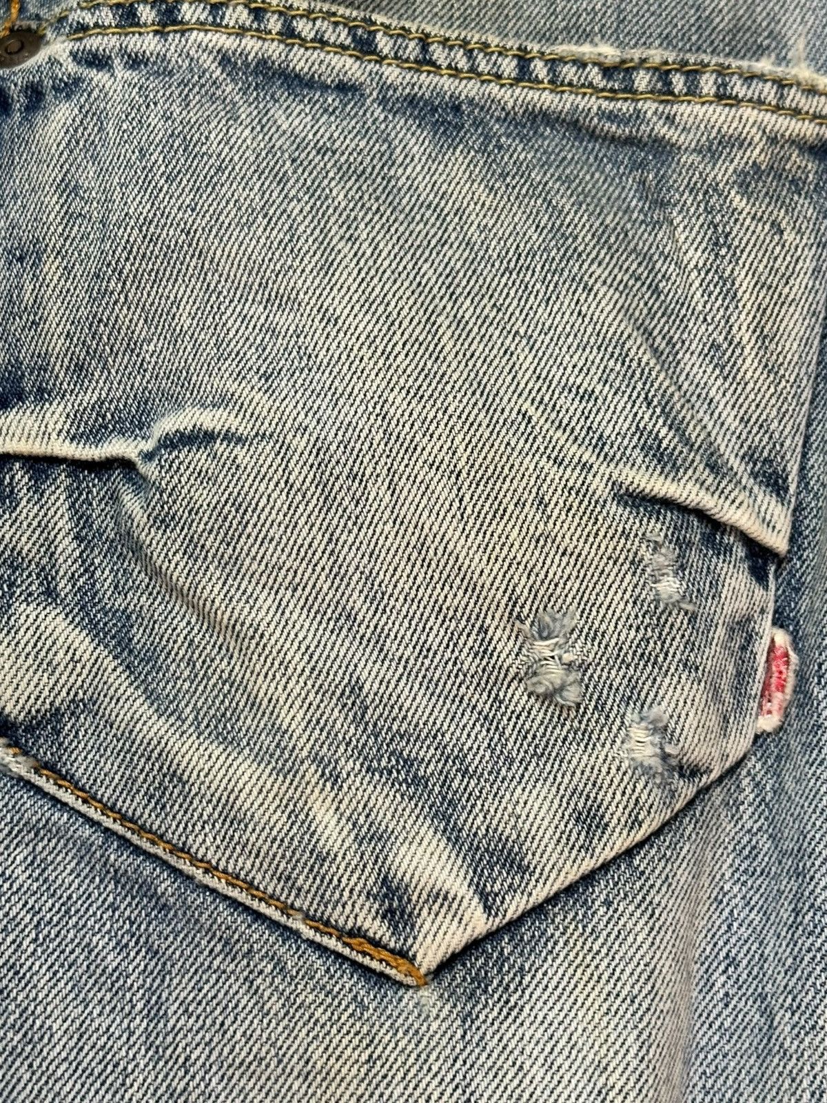Who Decides War Vintage RNA.Inc Twisted Legs Faded Grunge Denim Size US 31 - 7 Thumbnail