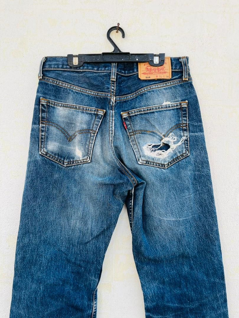 Levi's Vintage Clothing × Vintage Vintage Levis Distressed Japanese Designer Fashion Style Size US 30 / EU 46 - 9 Thumbnail