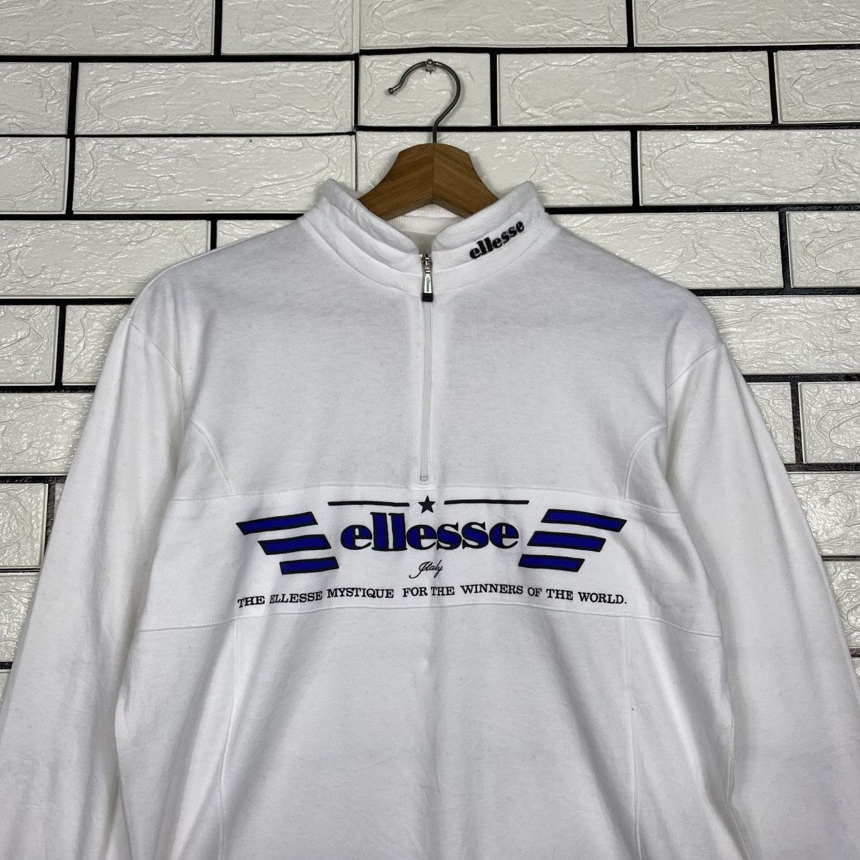 Ellesse Vintage Anorak Half Zipper Ellesse Spell Out Big Logo Size US M / EU 48-50 / 2 - 4 Thumbnail