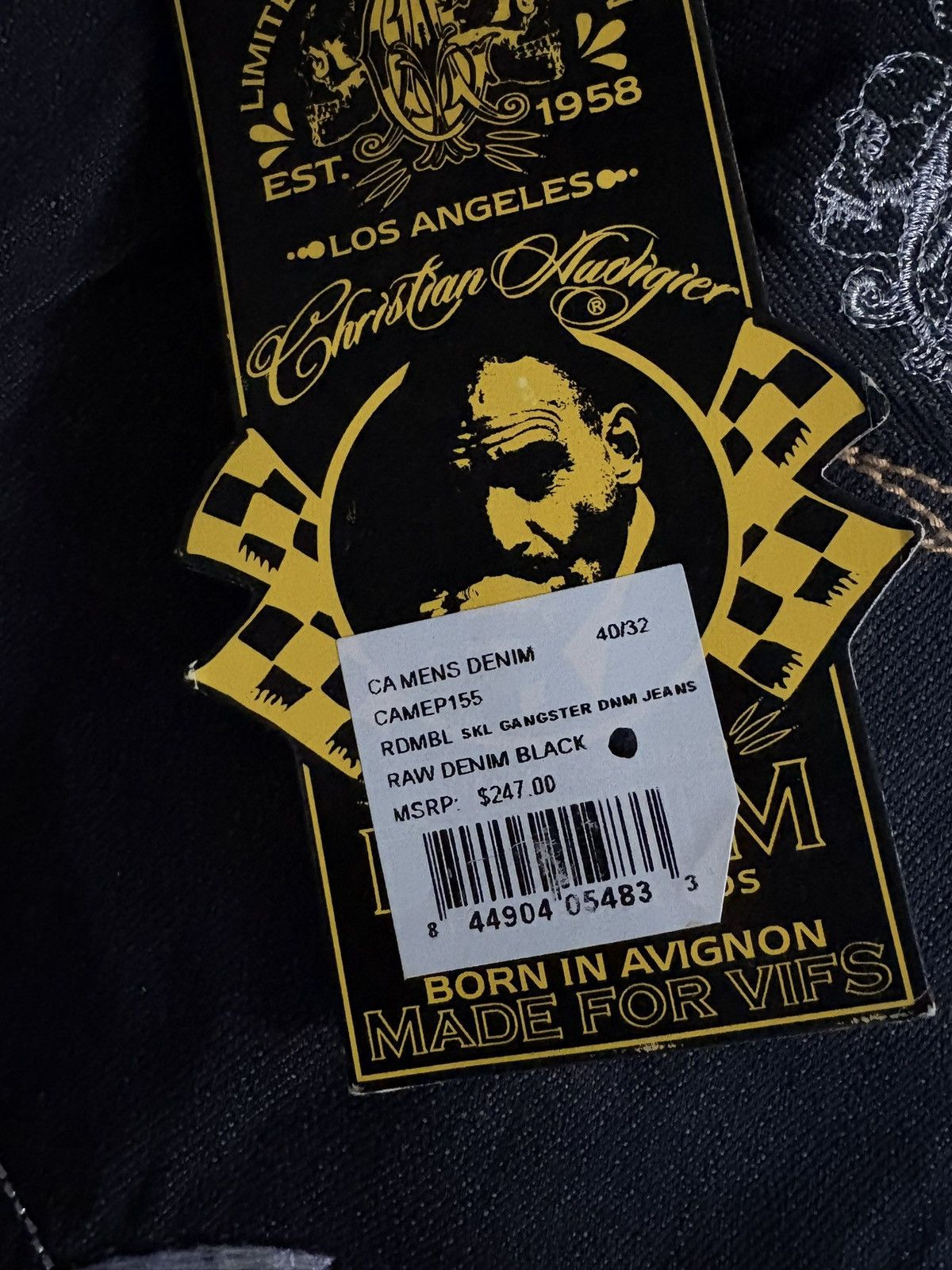 Christian Audigier MudHoney Embroidered Jeans Size US 40 / EU 56 - 5 Thumbnail