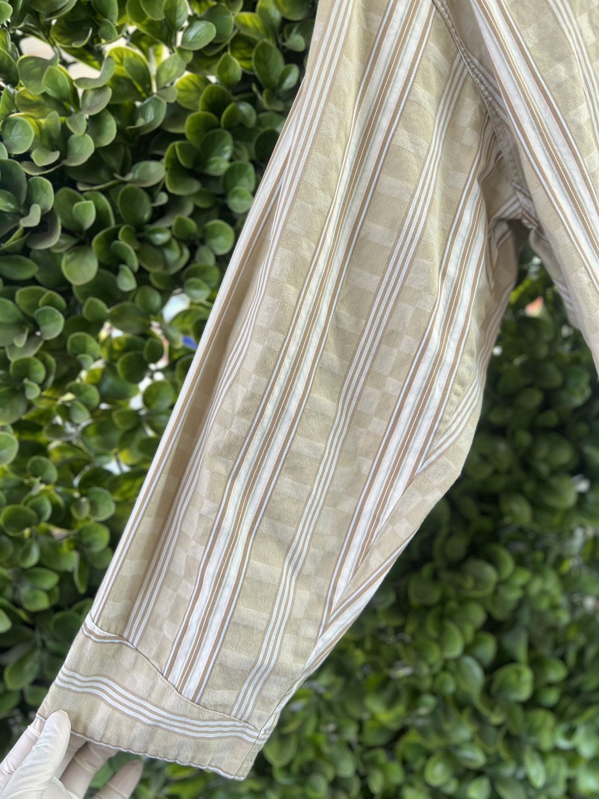 Celine × Vintage Vintage Early 90s Celine Pajamas Shirt Sz Medium Size M / US 6-8 / IT 42-44 - 8 Thumbnail