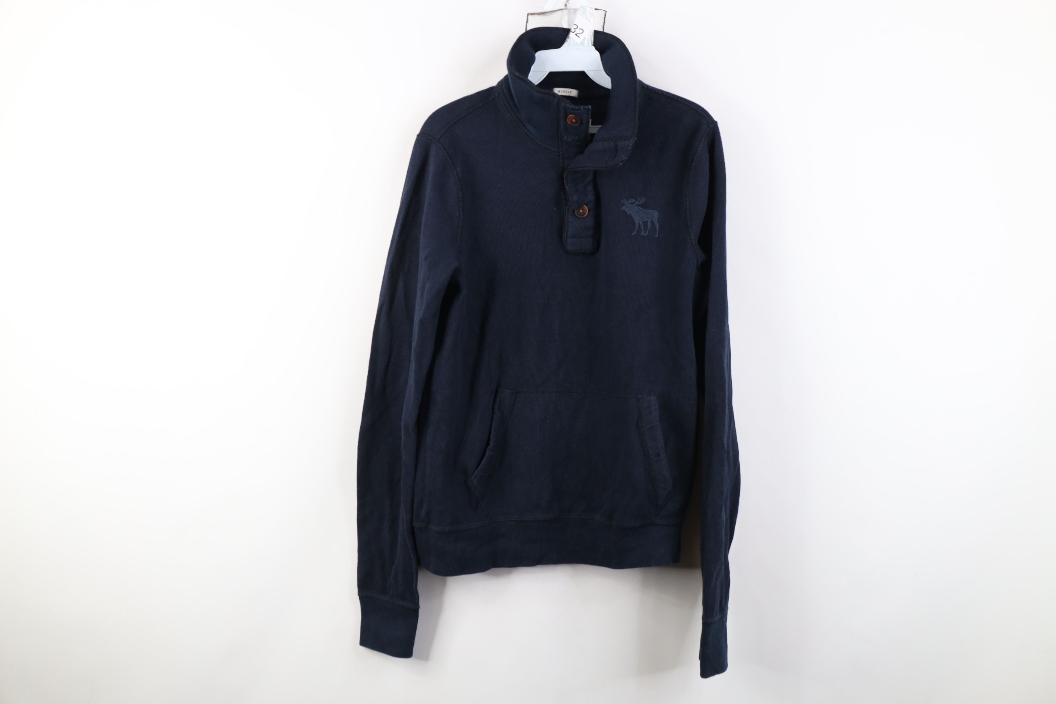 Abercrombie & Fitch Vintage 90s Y2K Abercrombie & Fitch Ribbed Henley Sweater Size US M / EU 48-50 / 2 - 1 Thumbnail