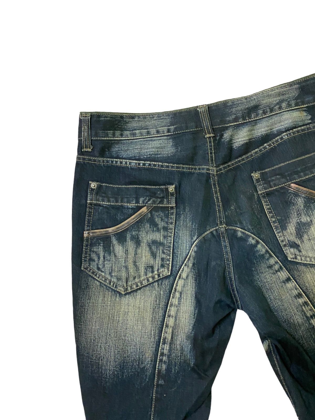 Japanese Brand Vintage PPFM Multi Zipper Hybrid Bondage Denim Pants Size US 33 - 12 Thumbnail