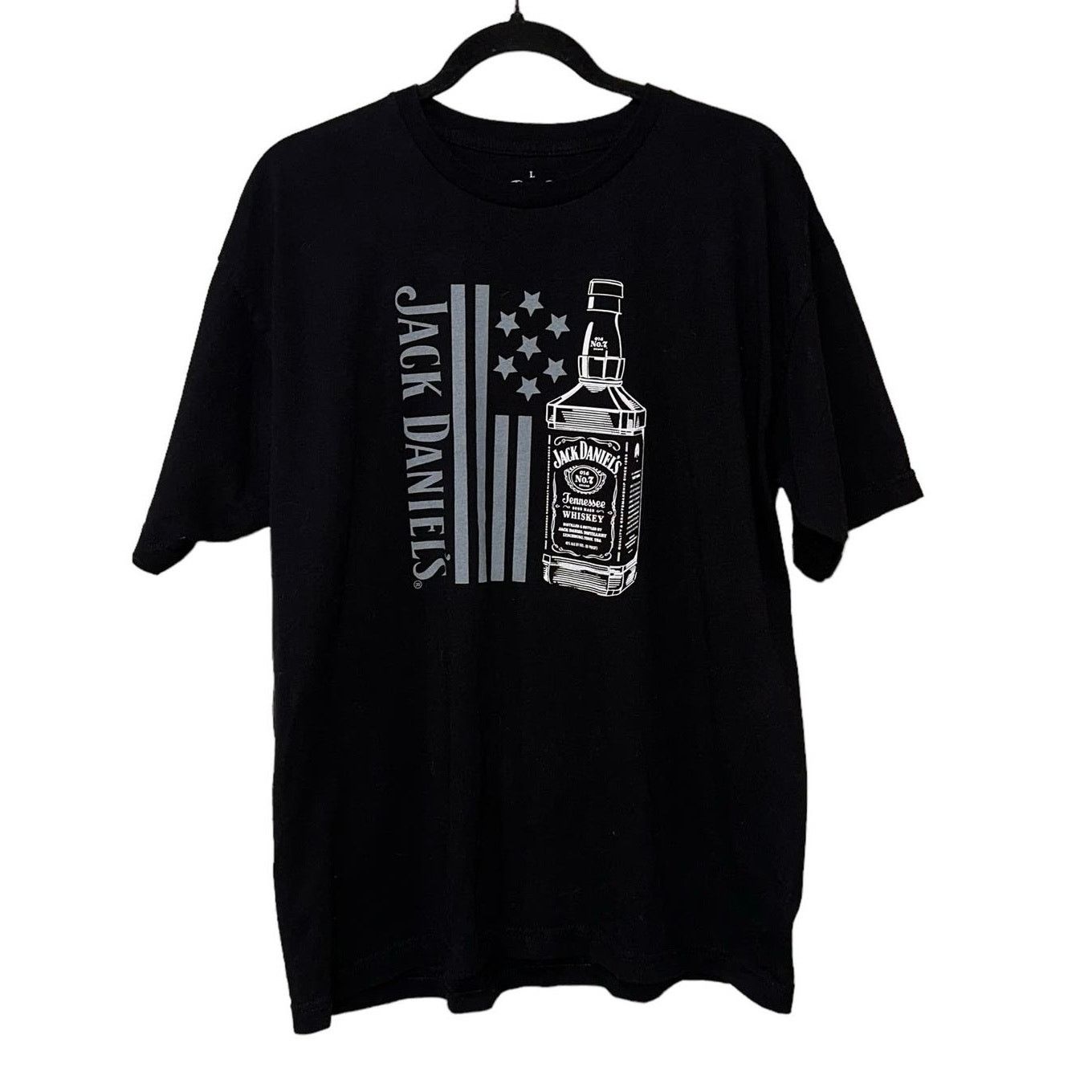 Other Jack Daniel’s Whiskey Flag Black Tee Shirt Size US L / EU 52-54 / 3 - 1 Thumbnail