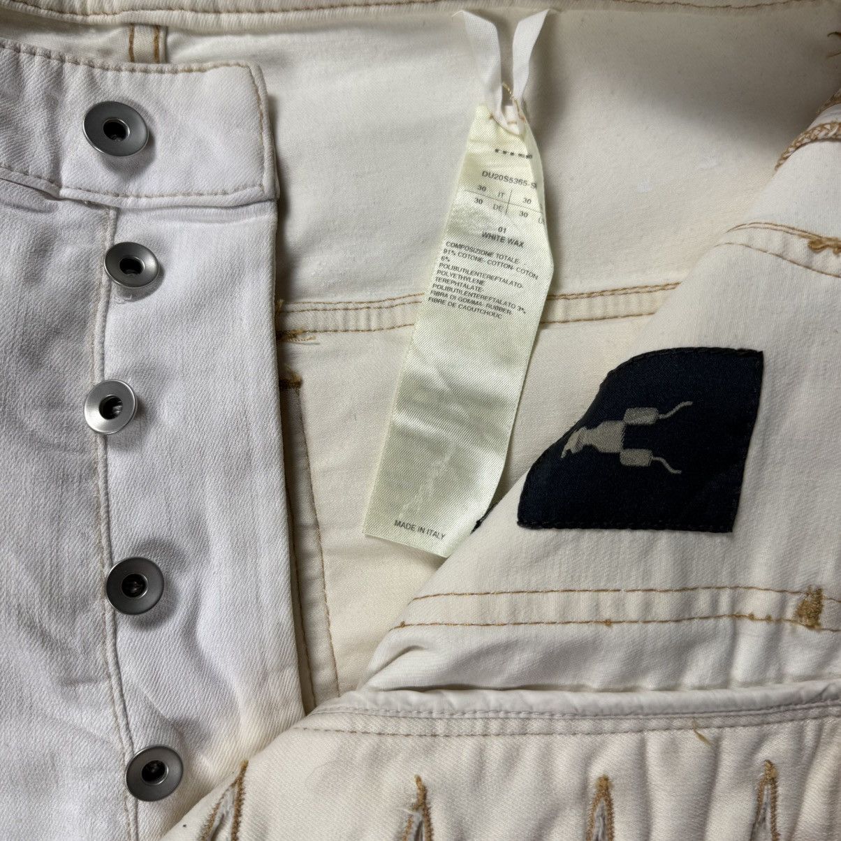 Rick Owens × Rick Owens Drkshdw Rick Owens Cargo Waxed Cropped Jeans Size US 30 / EU 46 - 5 Thumbnail