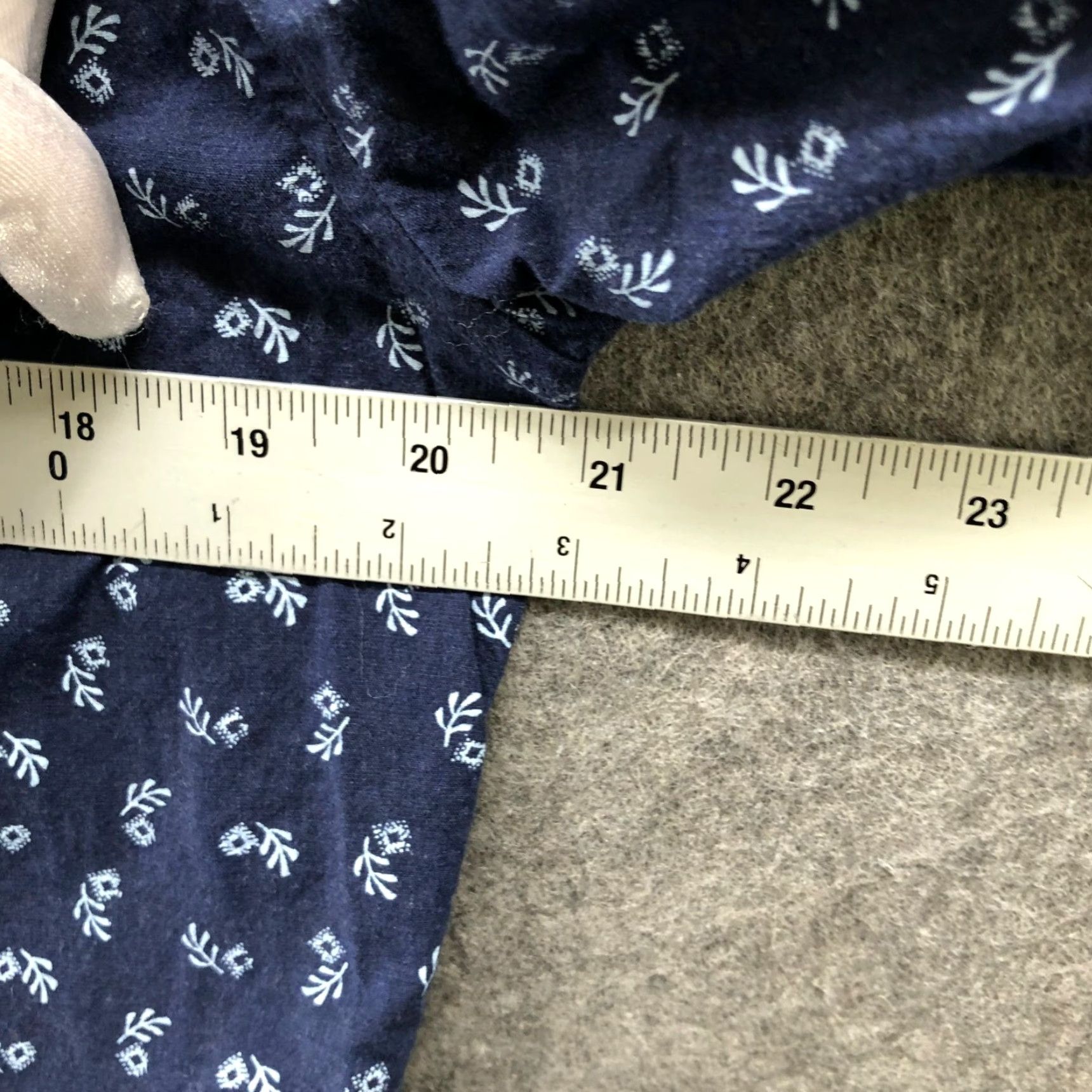 J.Crew J. Crew Button-Down Shirt Mens M Slim Navy Blue Floral Print Secret Long Sleeve Size US M / EU 48-50 / 2 - 7 Thumbnail