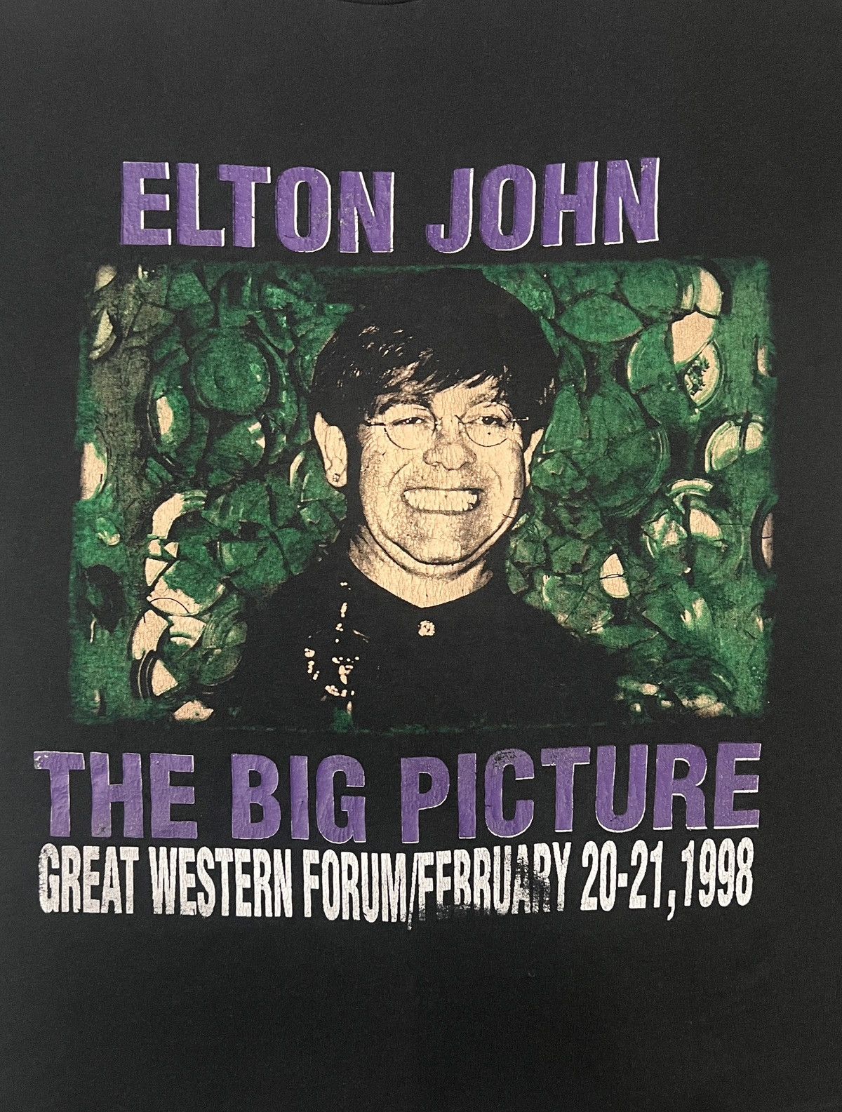 Band Tees Vintage 1998 Elton John The Big Picture Tour Shirt - XL Size US XL / EU 56 / 4 - 5 Thumbnail