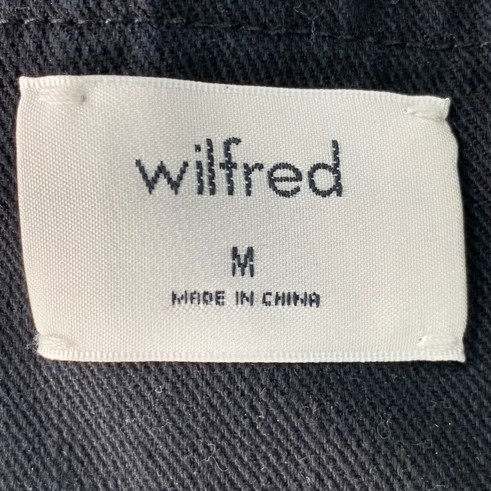 Other WILFRED Size M Black Cotton Twill Corset Zip Up Belt Size ONE SIZE - 4 Thumbnail