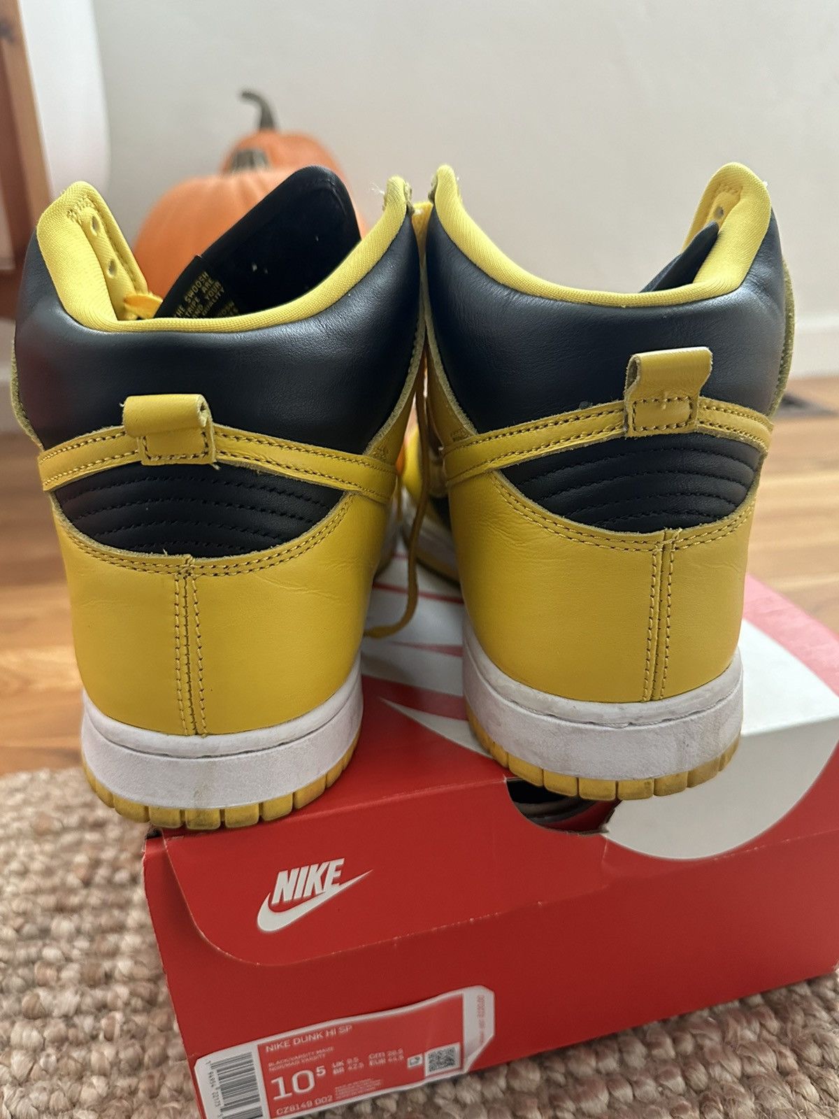 Nike Nike Dunk Hi Goldenrod varsity maize Iowa Size US 10.5 / EU 43-44 - 5 Thumbnail