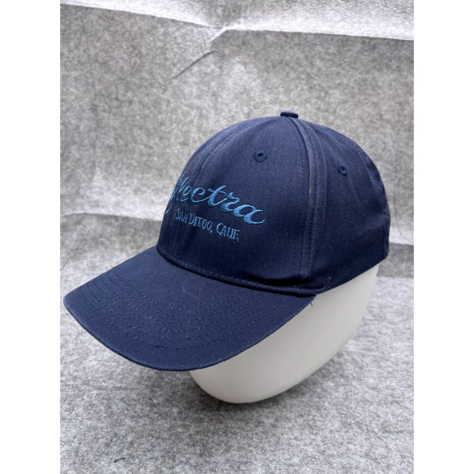 Vintage Electra Hat Cap Baseball Unisex Adults M Blue Cotton Spandex Twill Stretch Lightweight Casual 90s Beach Theme Mens Women Size ONE SIZE - 4 Thumbnail