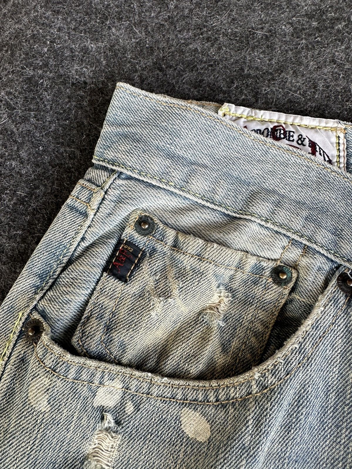 Abercrombie & Fitch Abercrombie Fitch Baggy Boot Distressed Denim 34x31 D335 Size US 34 / EU 50 - 13 Thumbnail