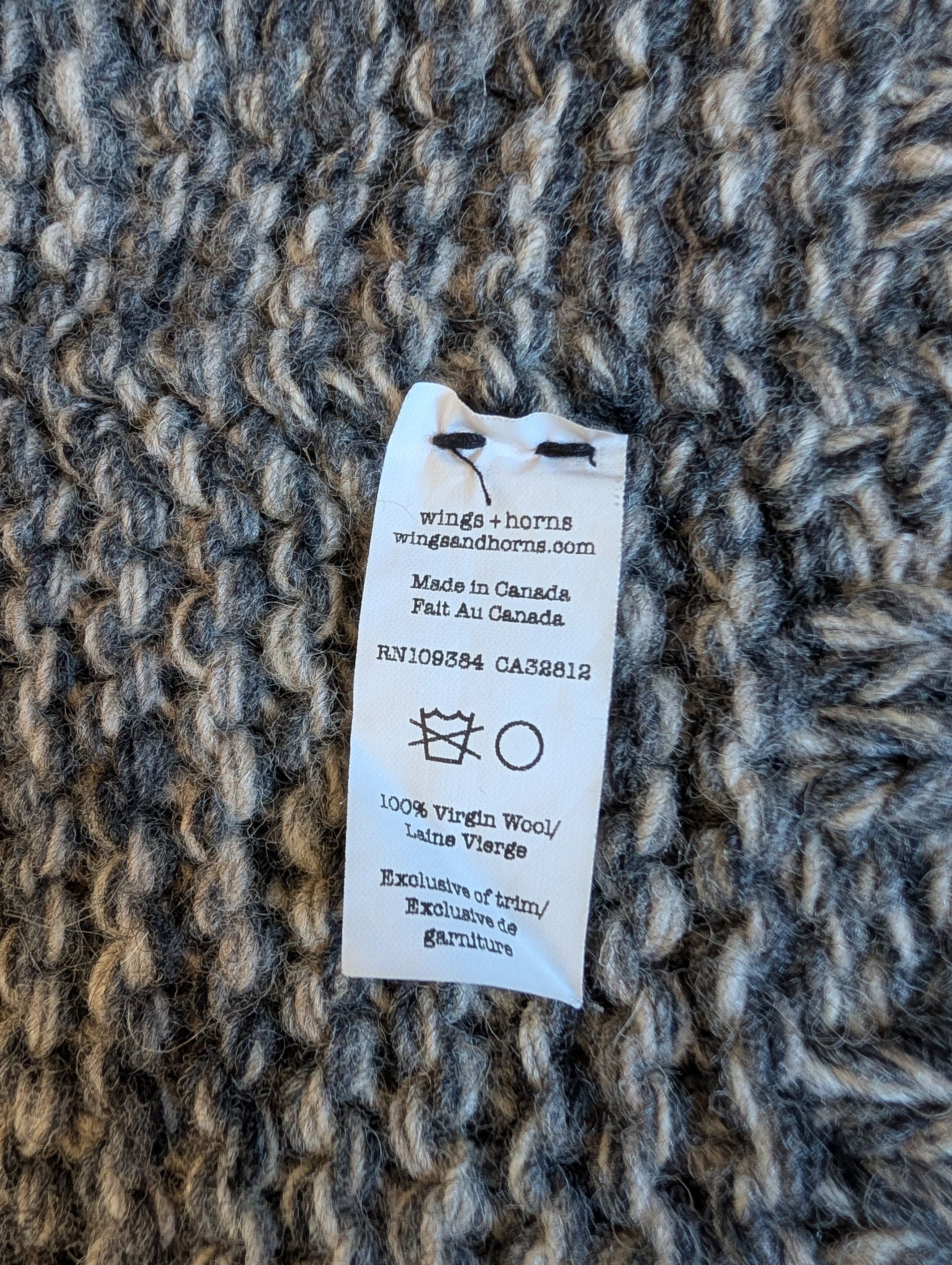 Wings + Horns Handknit Cowichan Size US M / EU 48-50 / 2 - 4 Thumbnail
