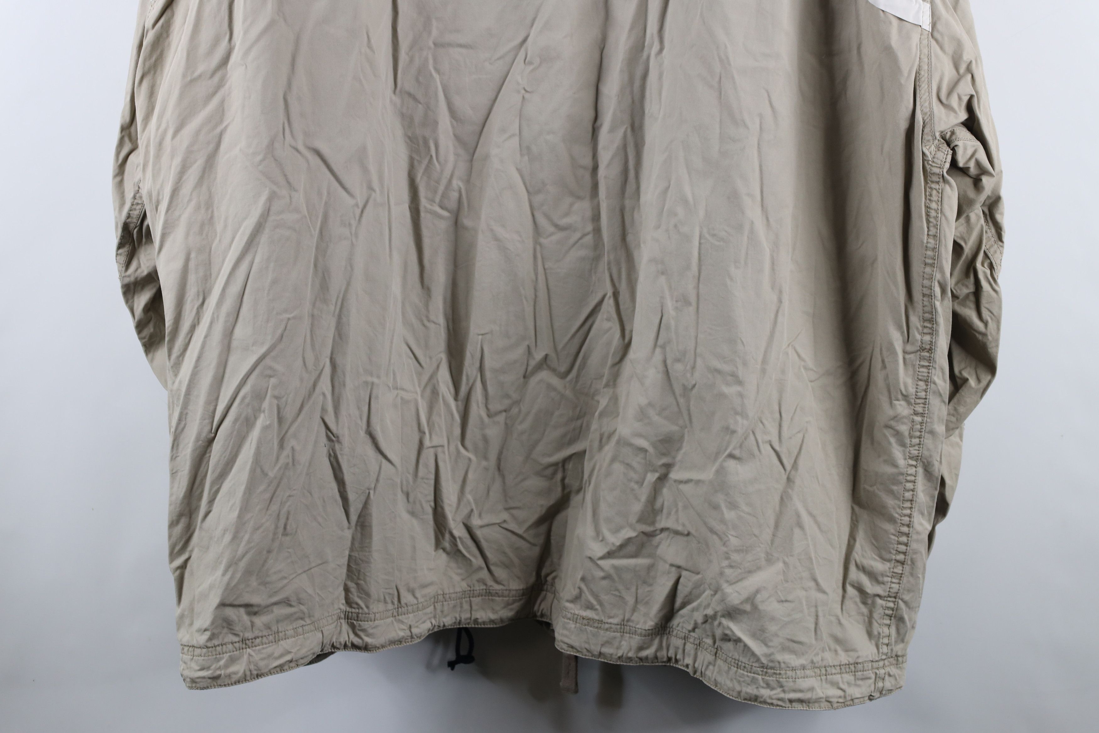 Gap × Vintage Vintage 90s Gap Full Zip Hooded Windbreaker Jacket Beige Size US XXL / EU 58 / 5 - 14 Thumbnail