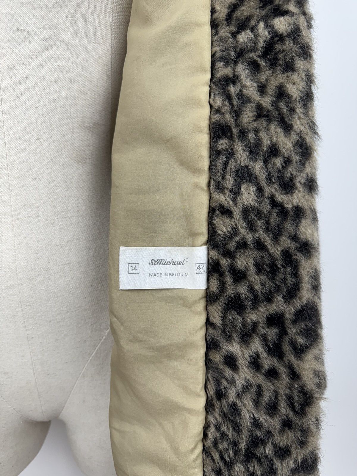 Japanese Brand × Vintage Vintage St Michael Faux Fur Leopard Coat size 14 EUR 42 Size L / US 10 / IT 46 - 5 Thumbnail