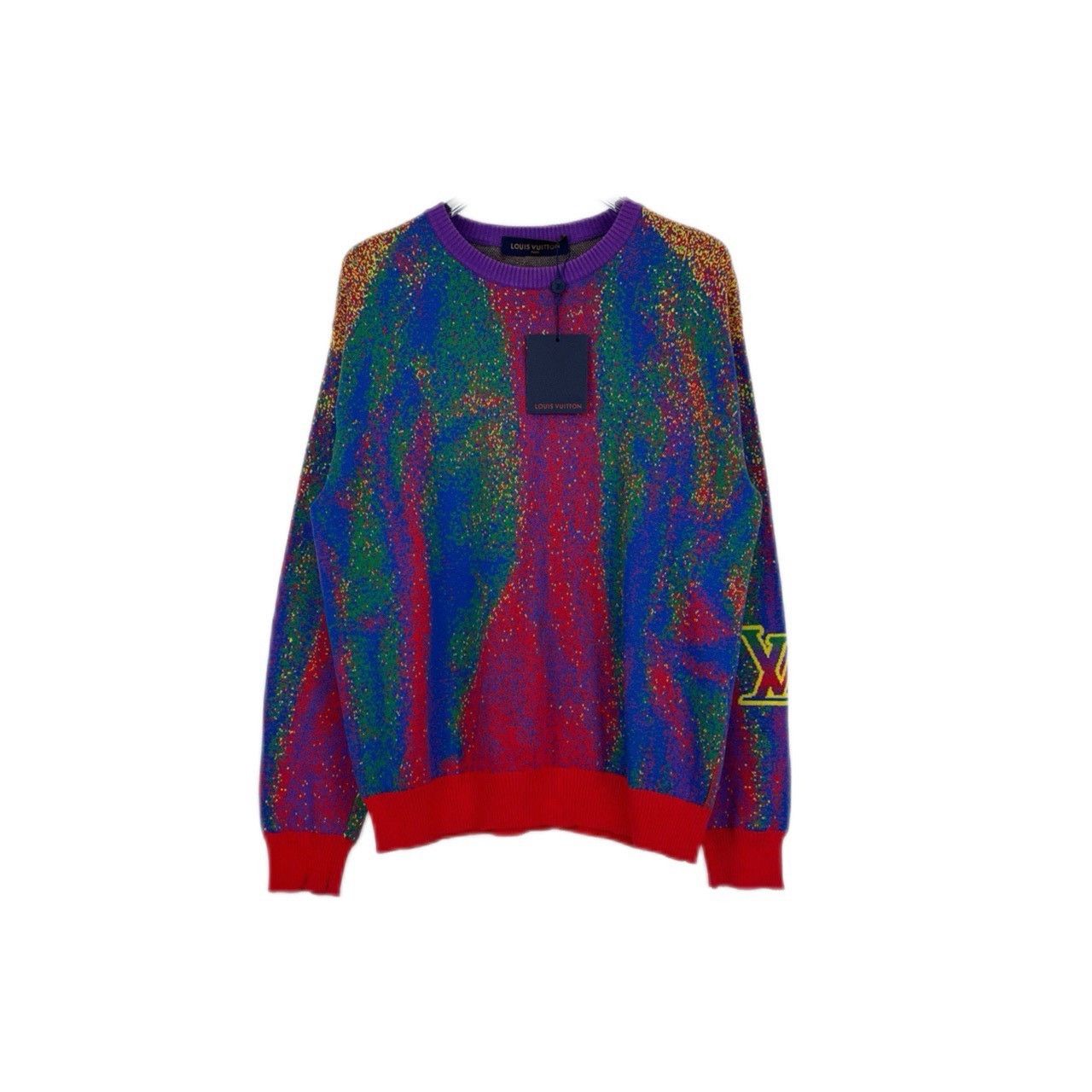 Louis Vuitton Louis Vuitton Colorful Arm Letter Sweater Nextarrow-2412 Size US M / EU 48-50 / 2 - 1 Thumbnail