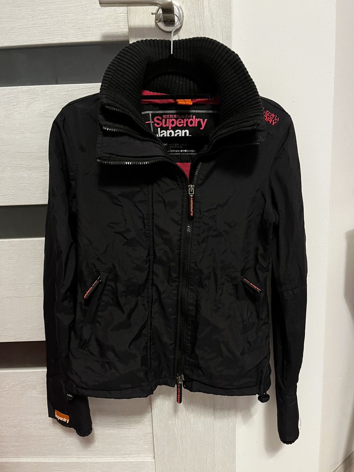 Superdry vintage superdry japan 3 zipper jacket black with cuffs Size S / US 4 / IT 40 - 1 Thumbnail