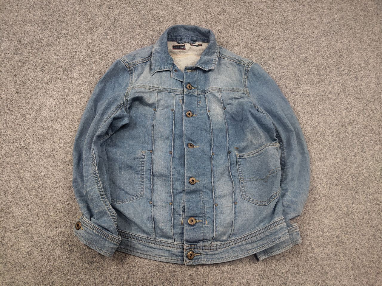 Diesel Vintage 90's Diesel Elshar Ne Juzicon denim stretch Jacket Size US S / EU 44-46 / 1 - 2 Thumbnail