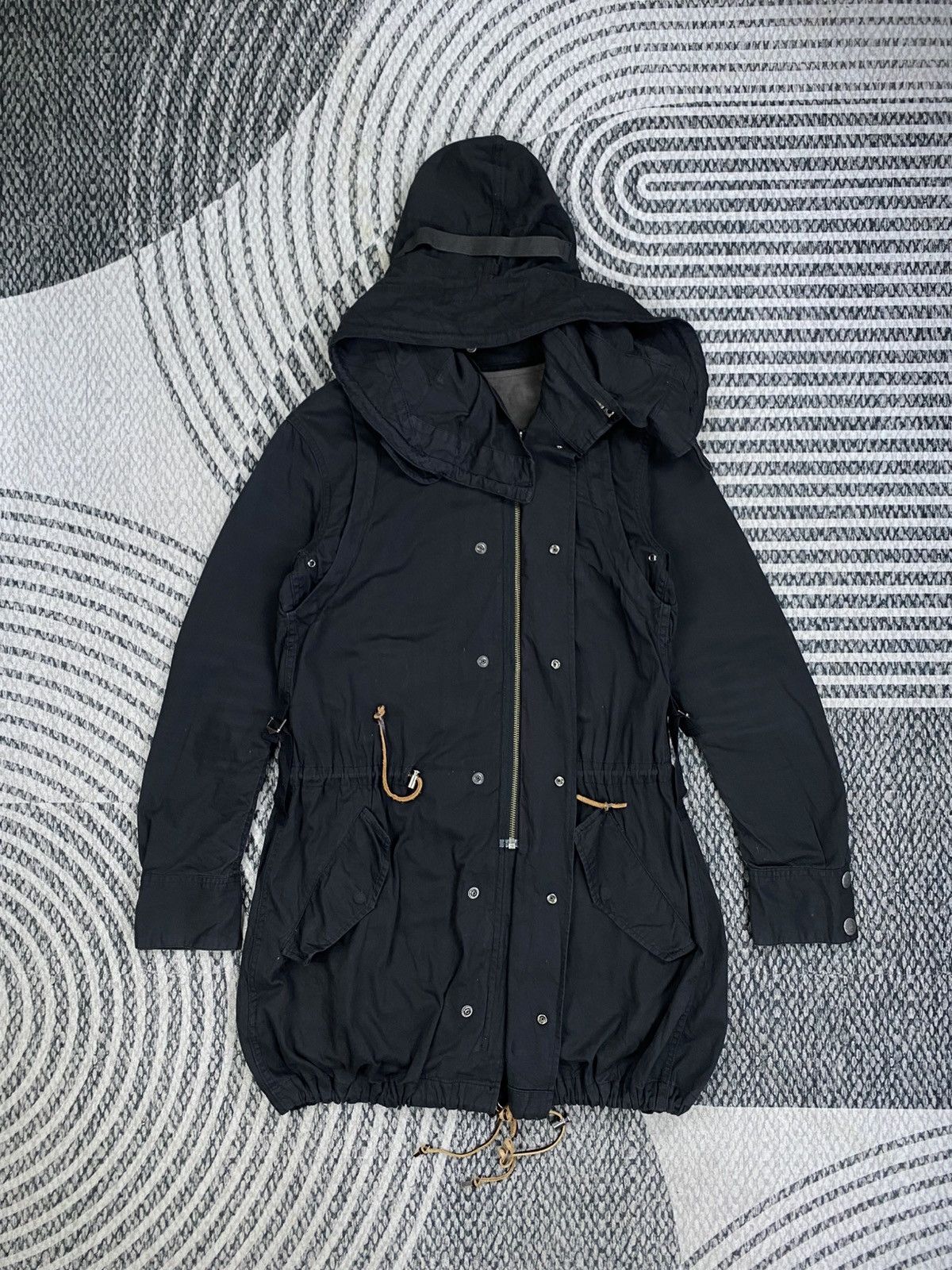 MOUSSY Vintage Moussy Rare Utility Black Parka Style Size US S / EU 44-46 / 1 - 5 Thumbnail