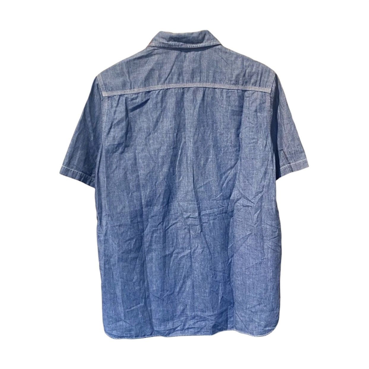 Bape Bape A Bathing Ape Rare Selvedge Chambray Denim Work Shirt Size US L / EU 52-54 / 3 - 2 Thumbnail