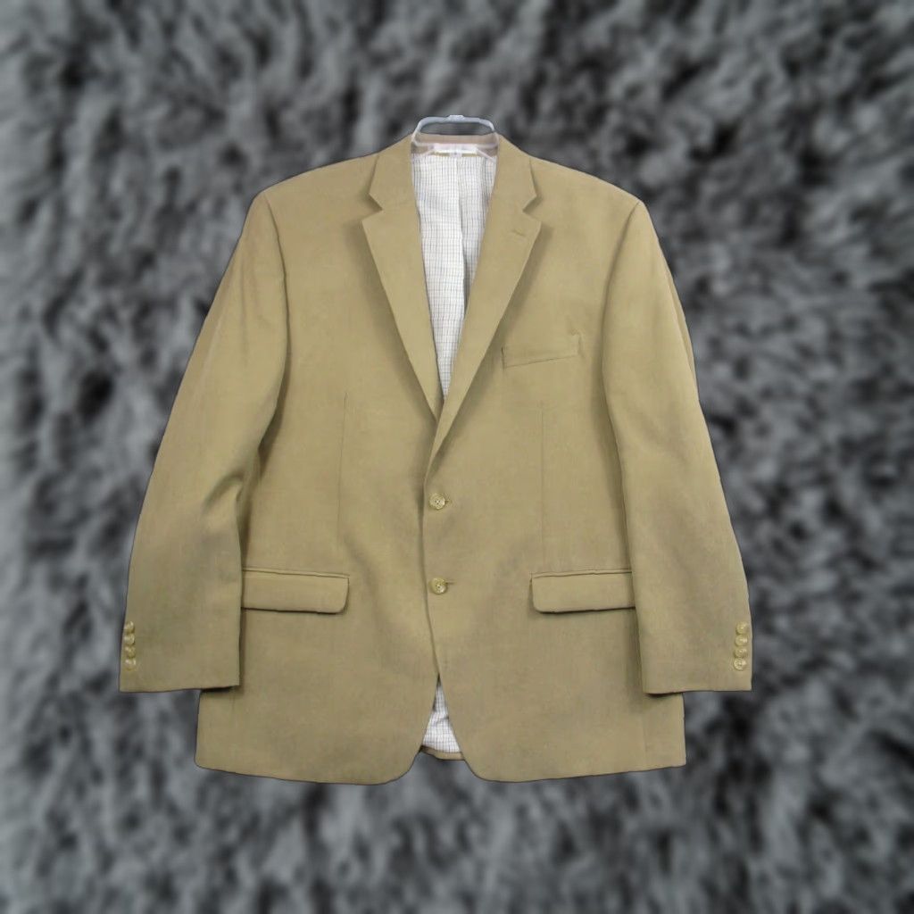 Ralph Lauren Lauren Ralph Lauren Sportscoat Blazer Beige Ivory 46 Regular Men Size 46R - 1 Thumbnail