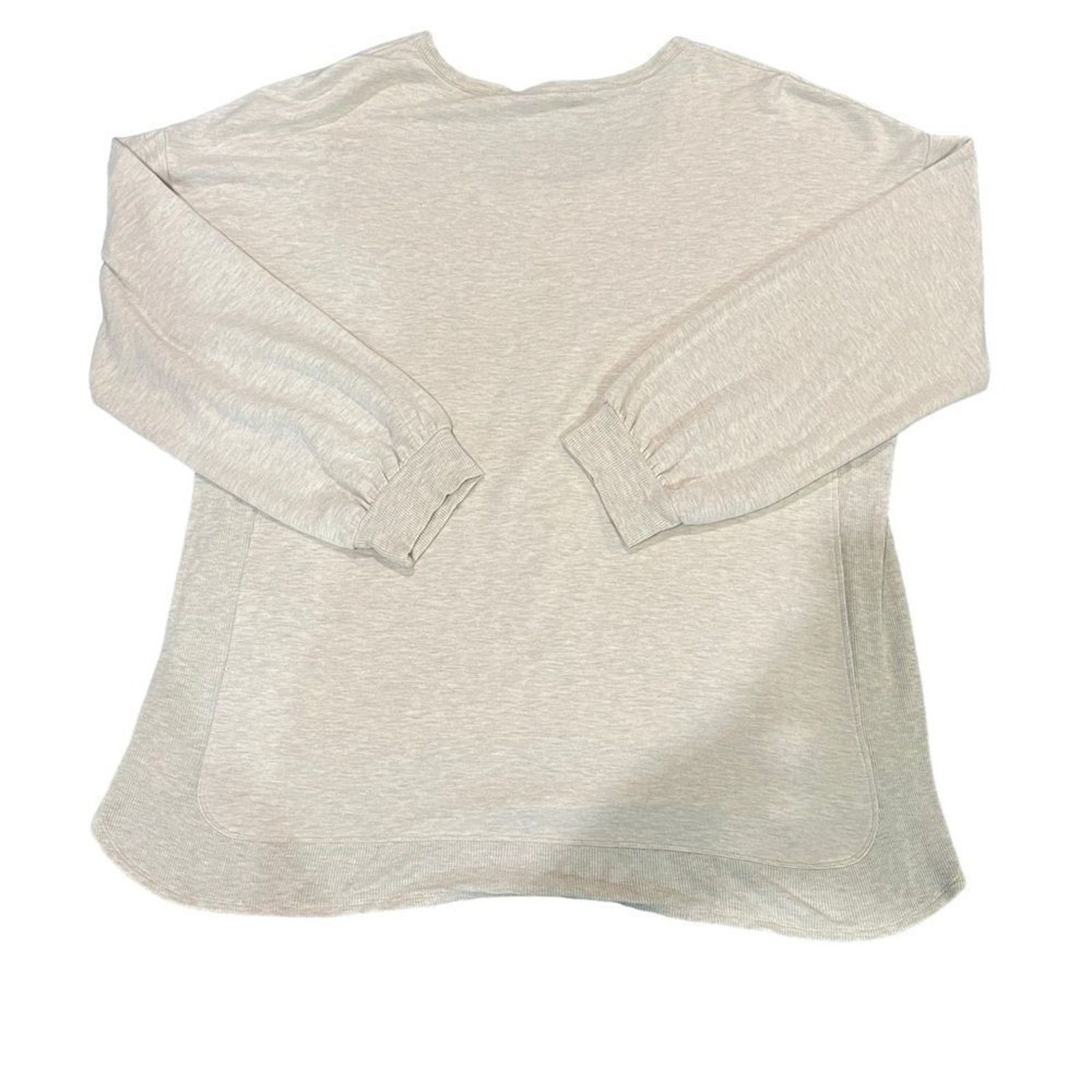 Soft Surroundings Soft Surroundings Pullover Sweatshirt Womens XL Beige Size XL / US 12-14 / IT 48-50 - 4 Thumbnail