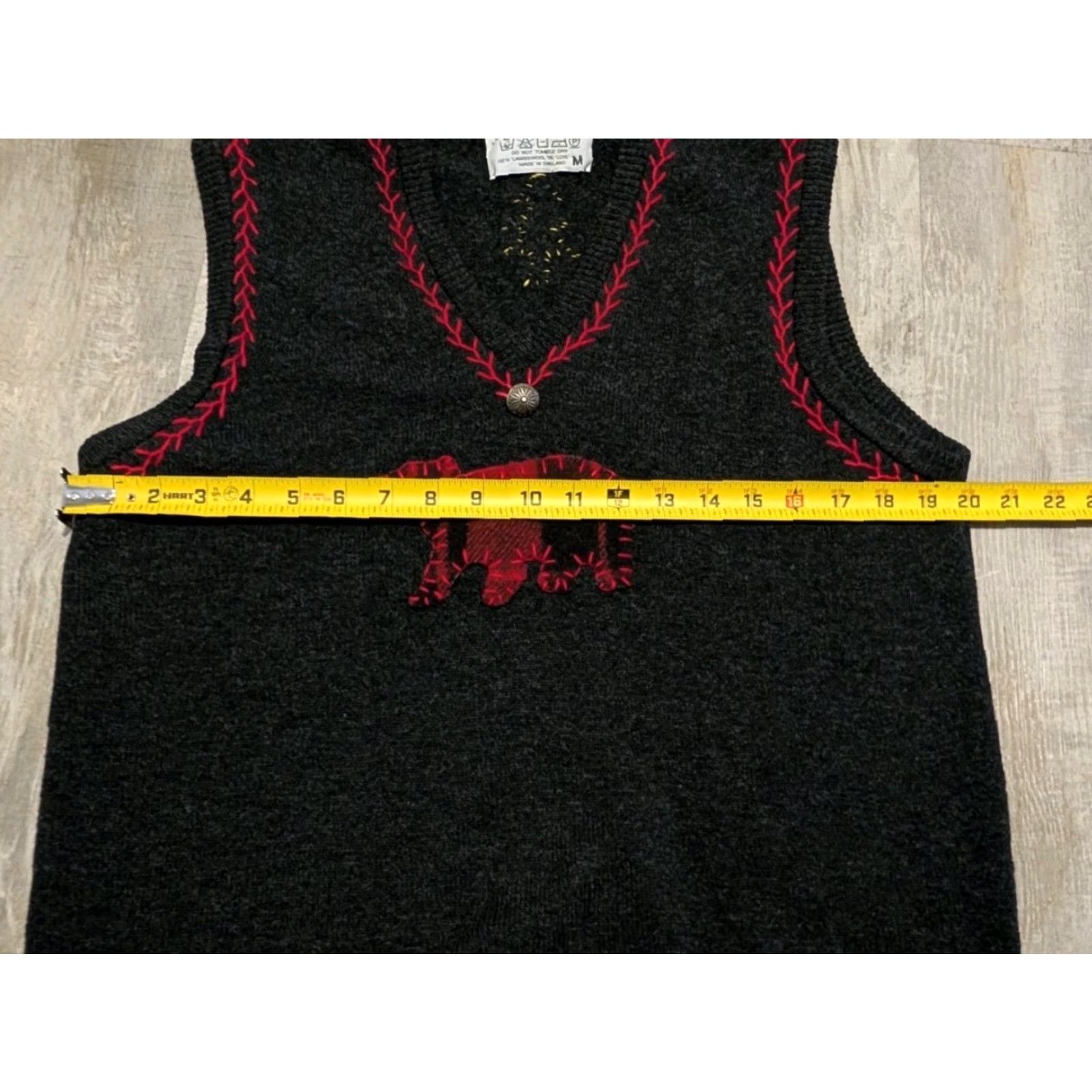 Vintage VINTAGE Preswick & Moore Sweater Vest 100% Lambs Wool Black Sleeveless Crew Neck Unisex Adults M England 90s Christmas Holiday Vintage Theme Size M / US 6-8 / IT 42-44 - 7 Thumbnail