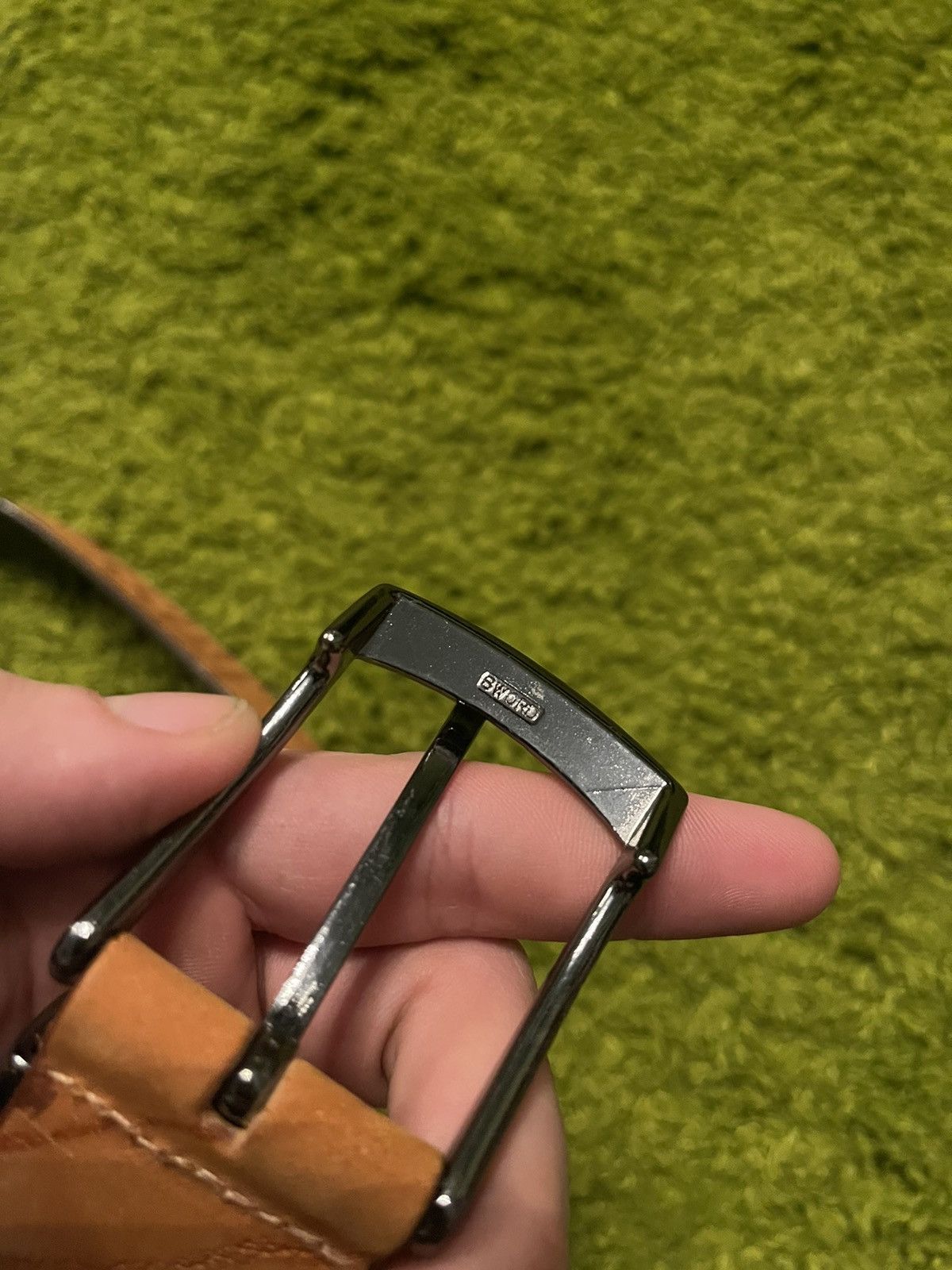 Cowboy Equipment × Hugo Boss × Vintage Hugo Boss 2000s vintage real leather all around logo belt Size 32 - 7 Thumbnail