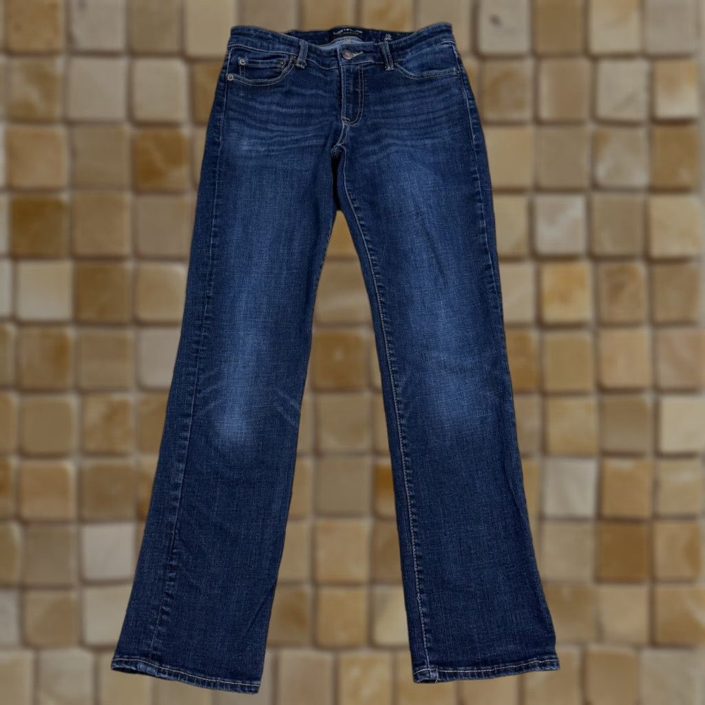 Lucky Brand Lucky Brand Sweet Straight Ankle Jeans Size 4 Blue Dark Stretch Women 29in Inseam Pants Mens? Size 27" / US 4 / IT 40 - 1 Thumbnail