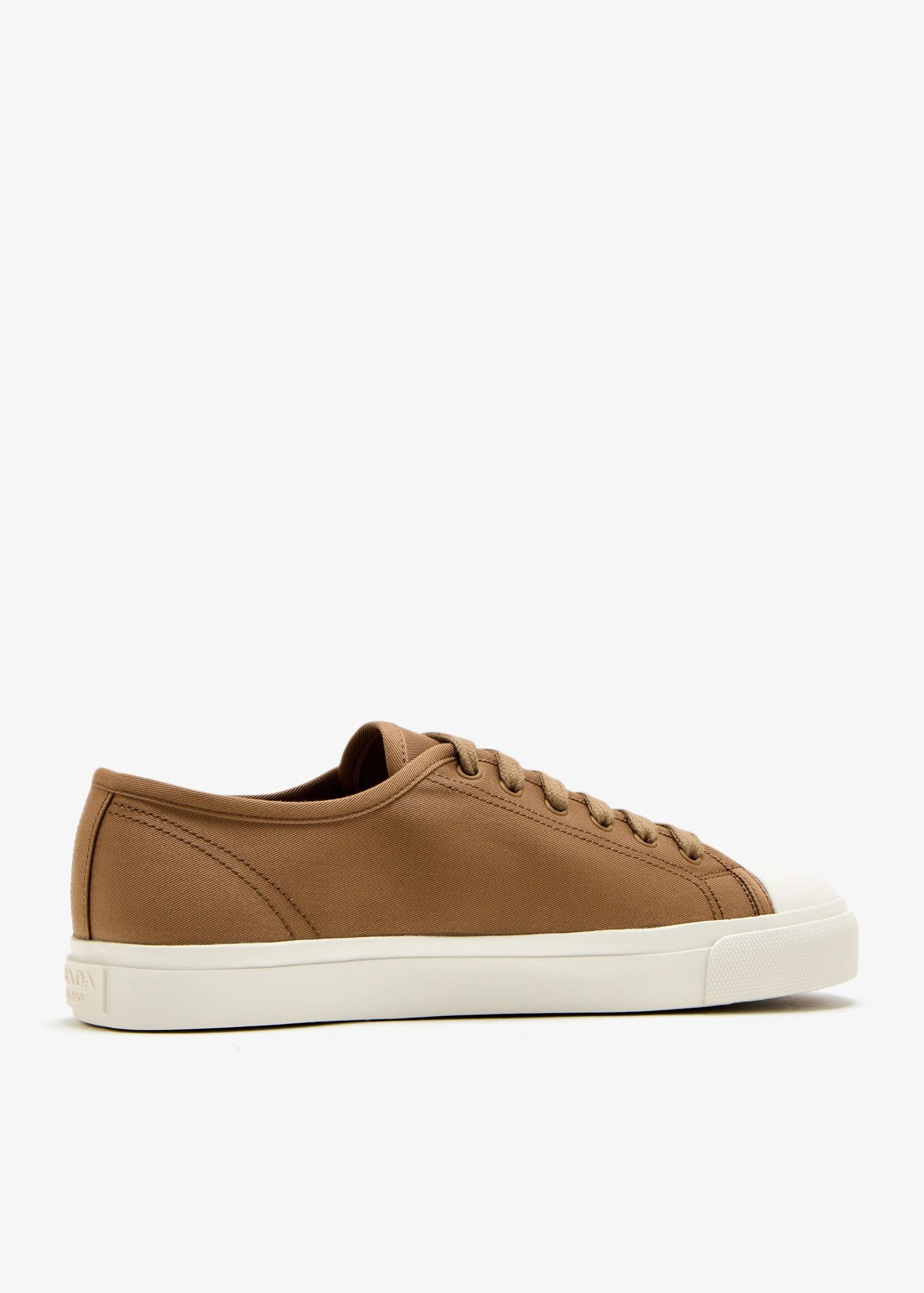 Prada o1mt1gz0526 Cotton Gabardine Sneakers in Brown Size US 10 / EU 43 - 3 Thumbnail