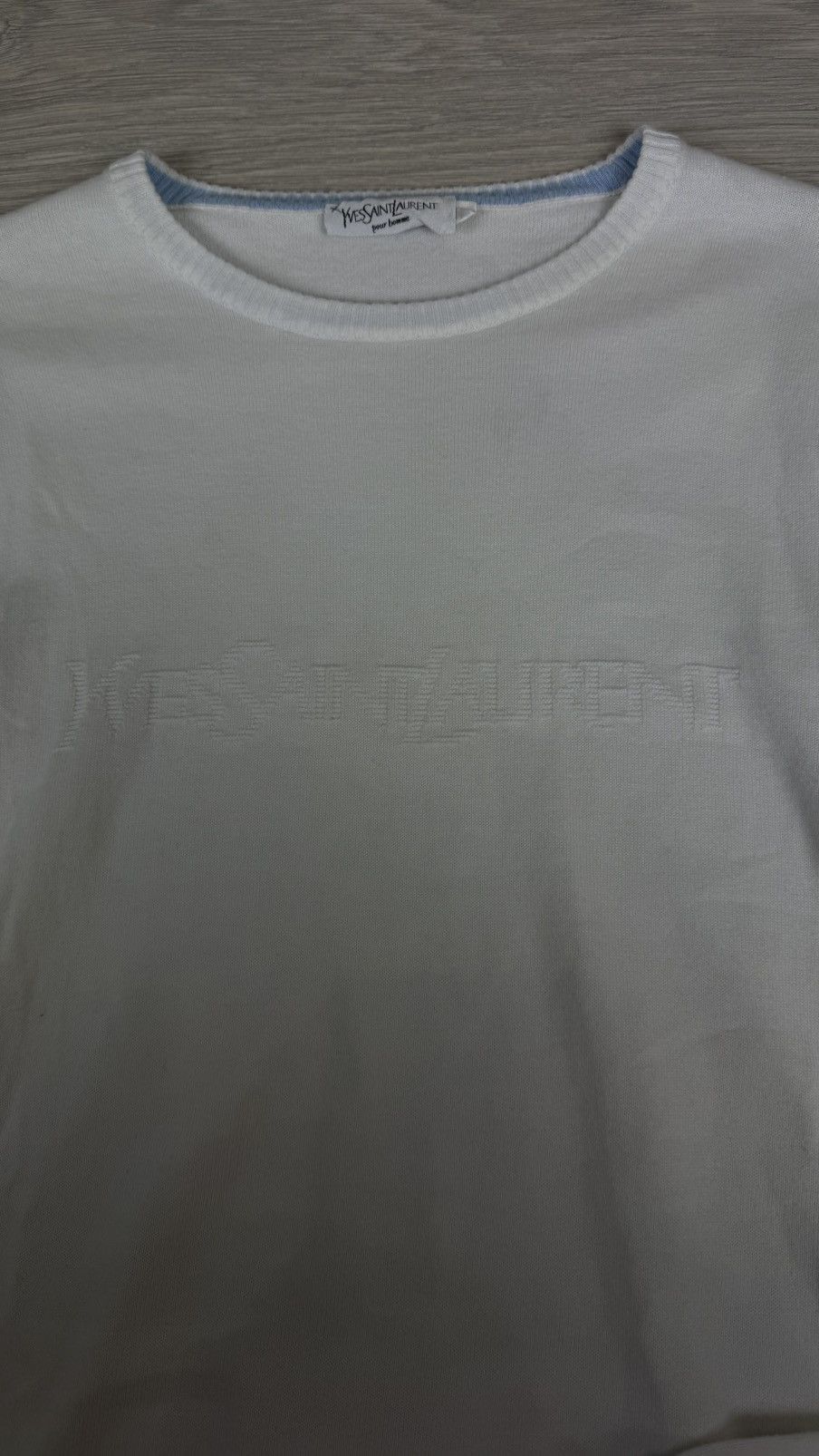 Yves Saint Laurent Yves Saint Laurent Vintage Front Logo Sweater Size US M / EU 48-50 / 2 - 7 Thumbnail